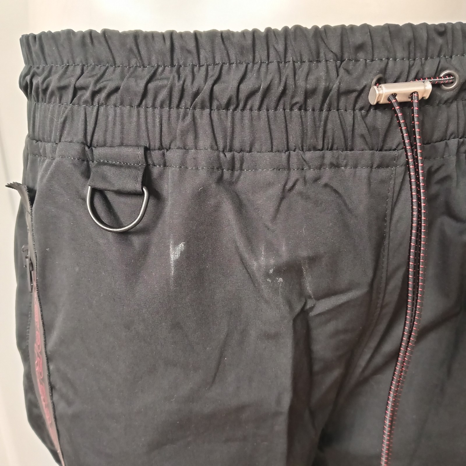 REPRESENT Buckle Track Pants Black/Red Mens Medium (M) Fits 32″-34″ Waist