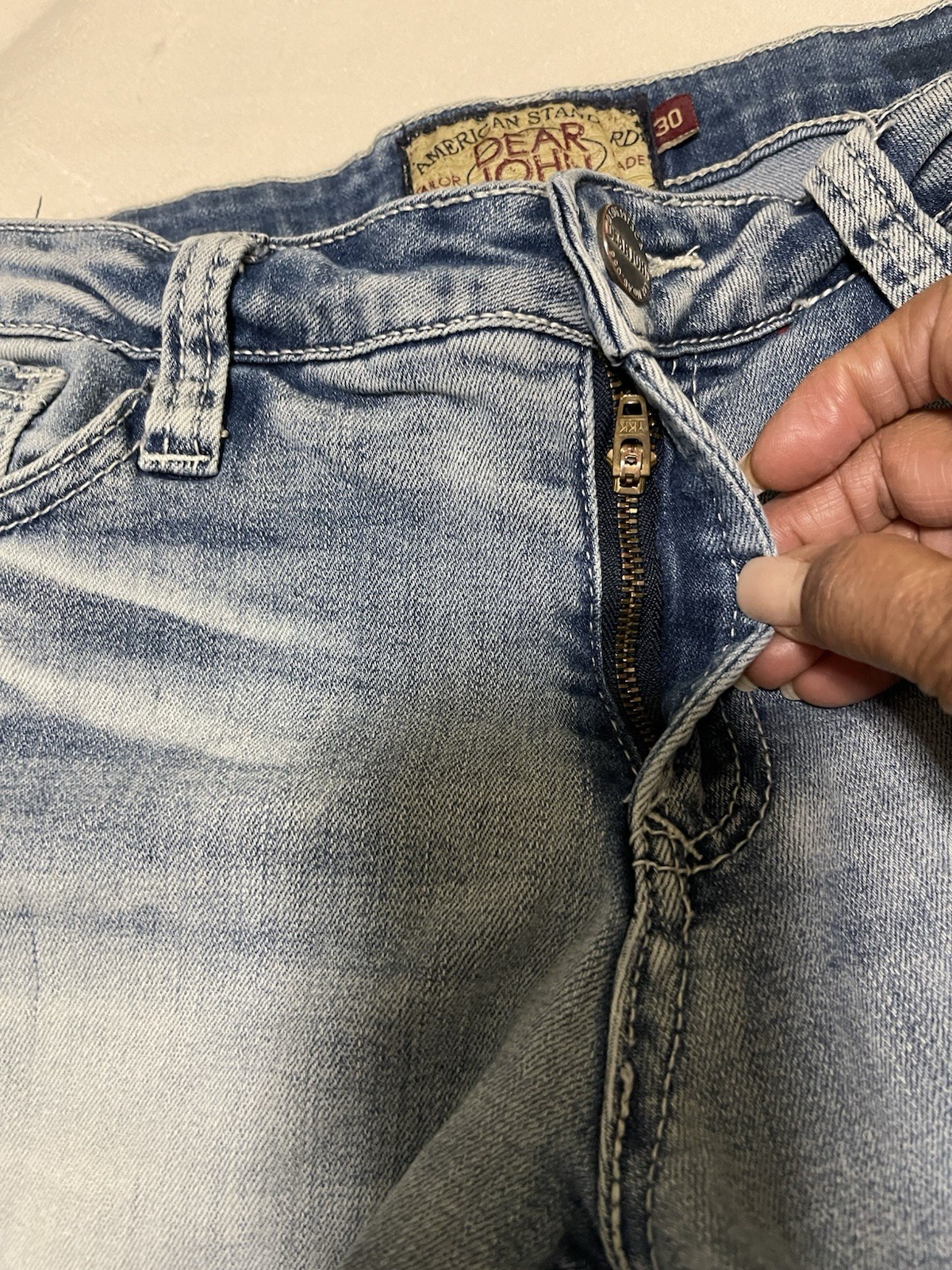Dear John Women’s Denim Cut Off Shorts 30 Blue Light Wash