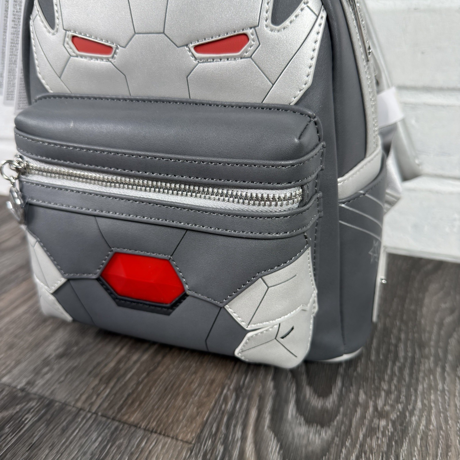 Loungefly Marvel Light Up War Machine Iron Man Cosplay Mini Backpack NWT