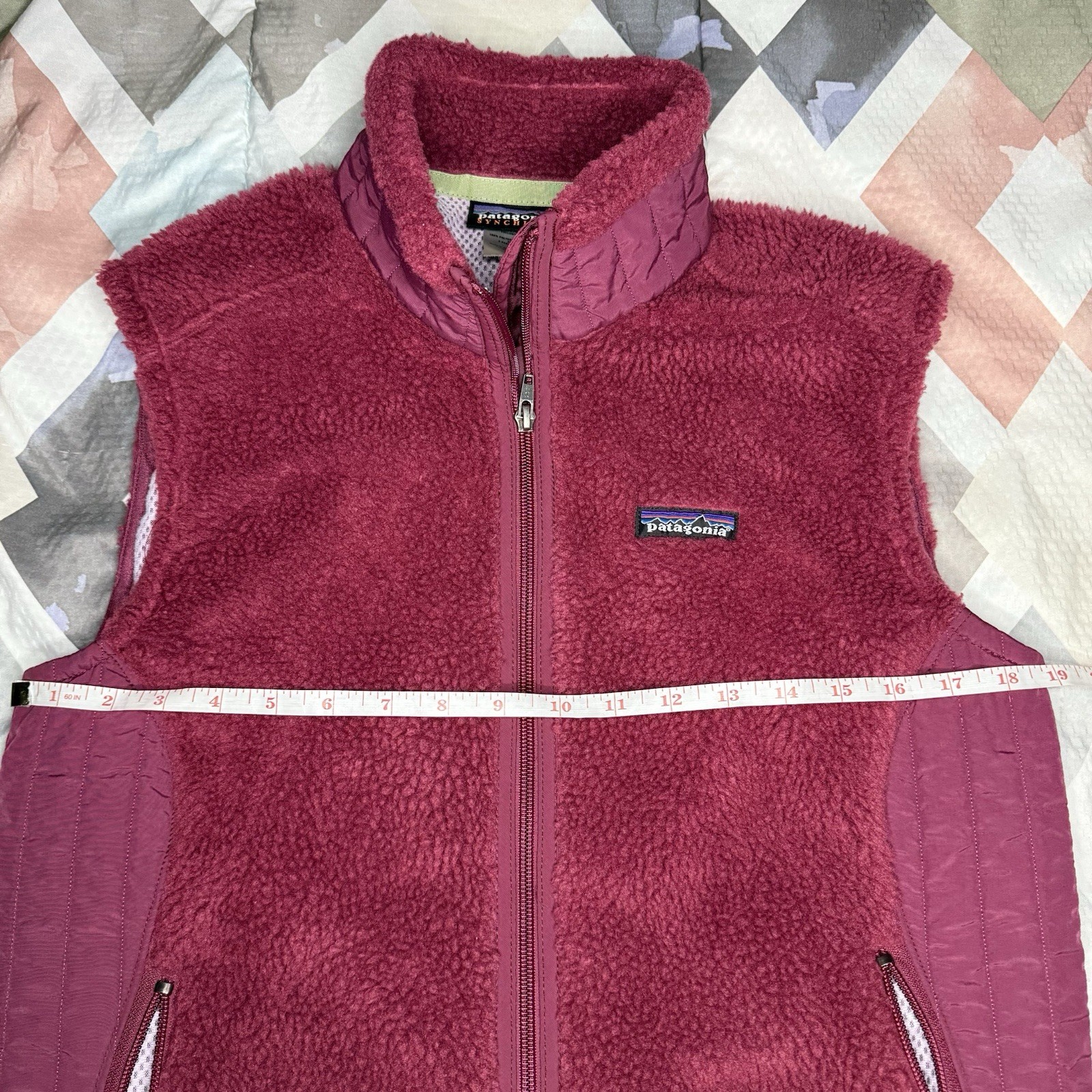 Patagonia Synchilla Sharpa Fleeced Women’s Vest Size Large