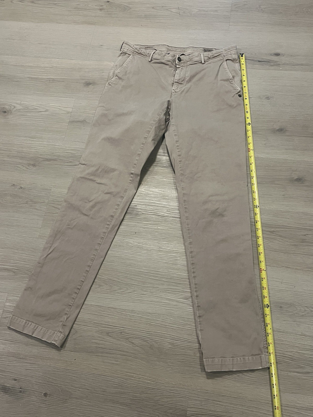 Masons Real Thing Limited Edition Pants Mens 34 Khaki Trousers Italy Luxury