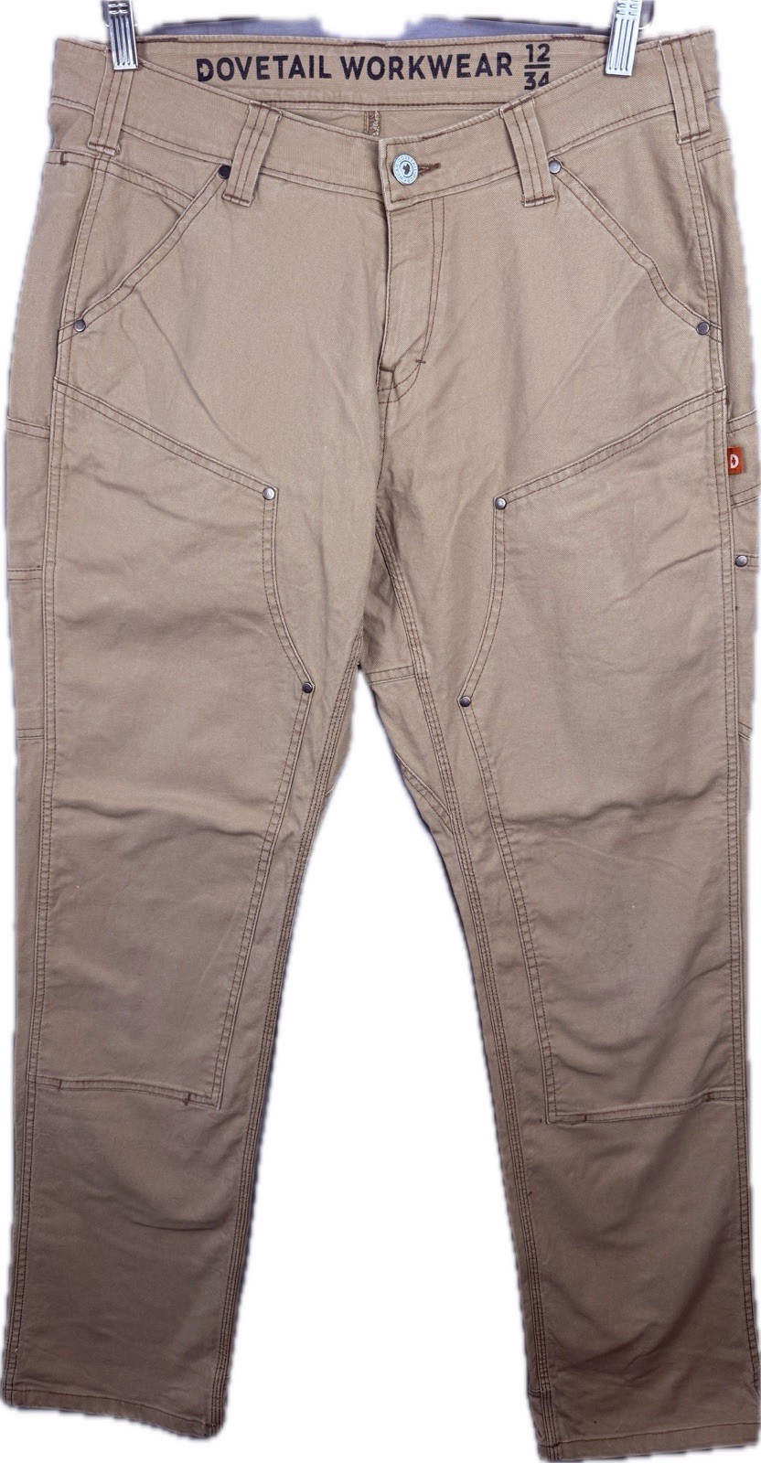 Dovetail Tora Canvas Work Trousers Womens Size 16 34 L Carpenter Utility Pants