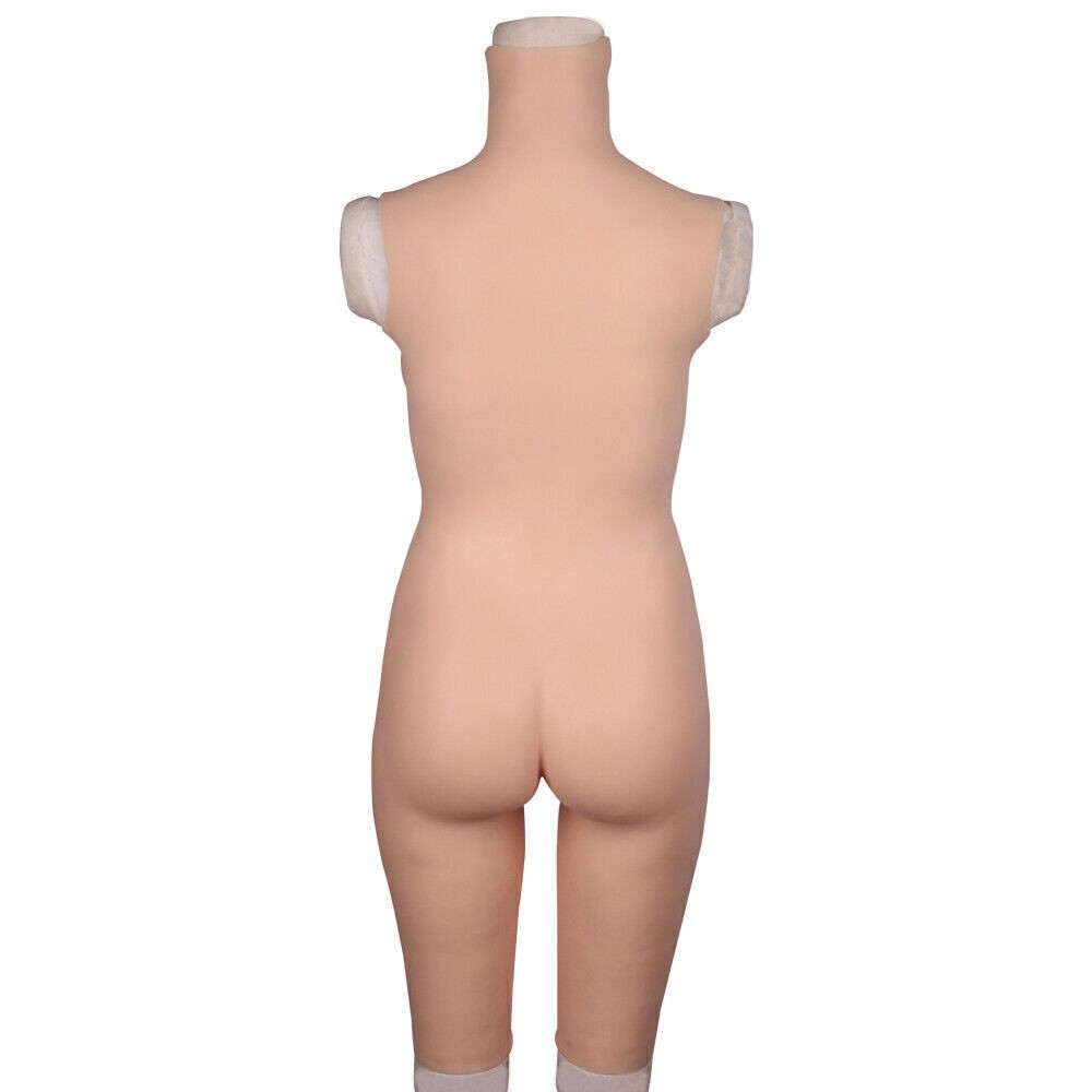 D-Cup Silicone Breast Forms – Full Body Suit for Crossdresser Transgender
