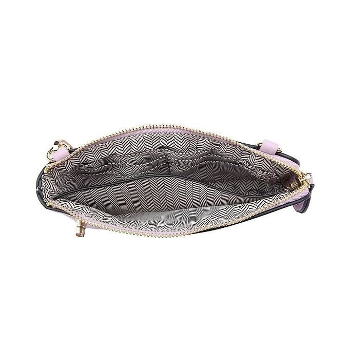Jen & Co Kendall Crossbody Wristlet with Twist Lock Closure