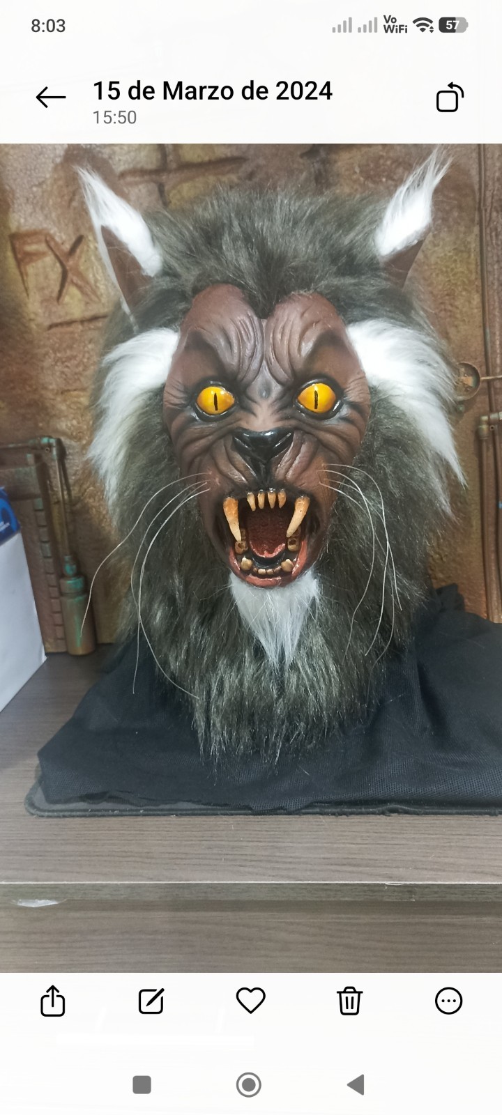 Michael Jackson Thriller (Werewolf Mask + Hands) Iconic 80s Pop Culture Horror