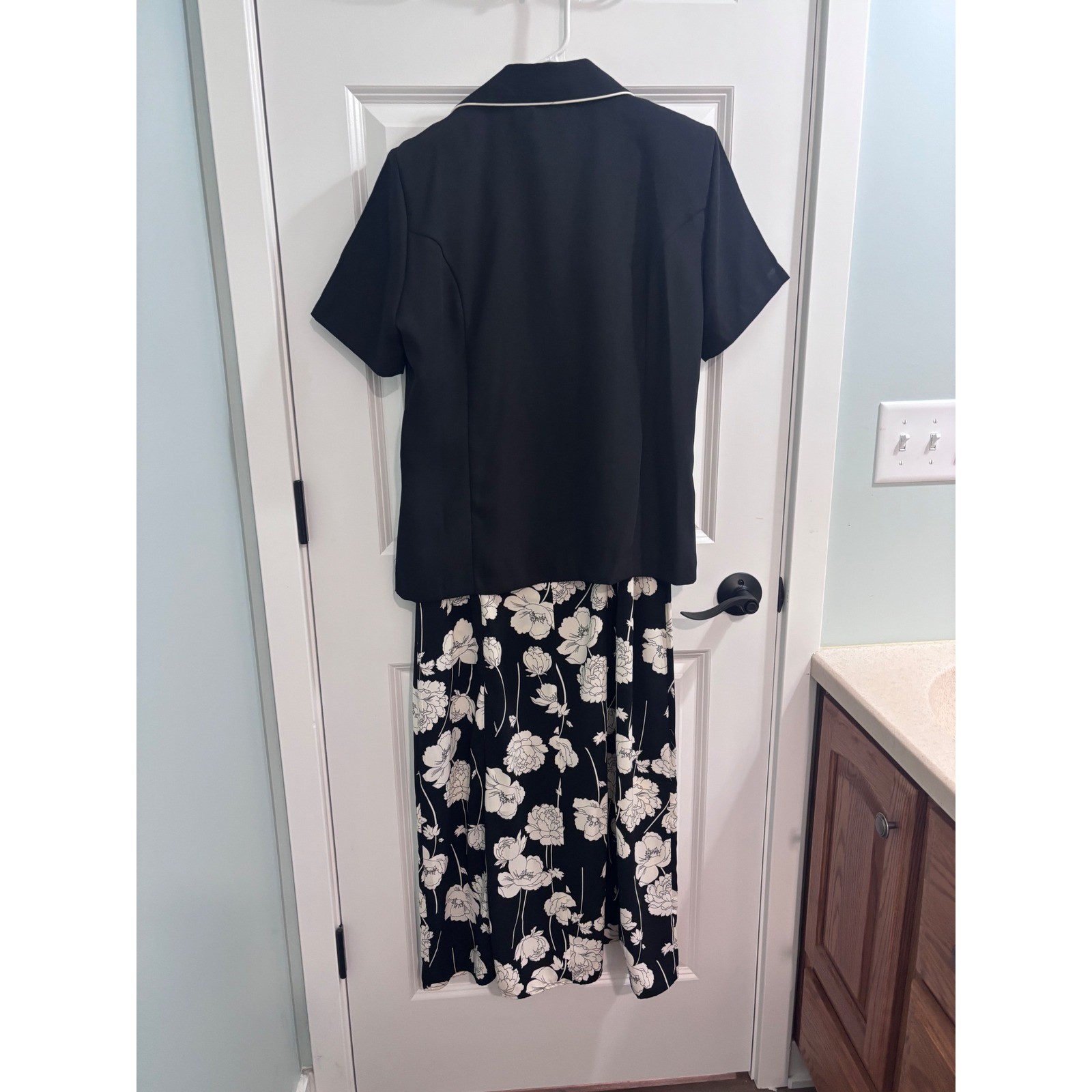 Vintage Premier International Womens 2 Pc Dress Set Jacket Size M