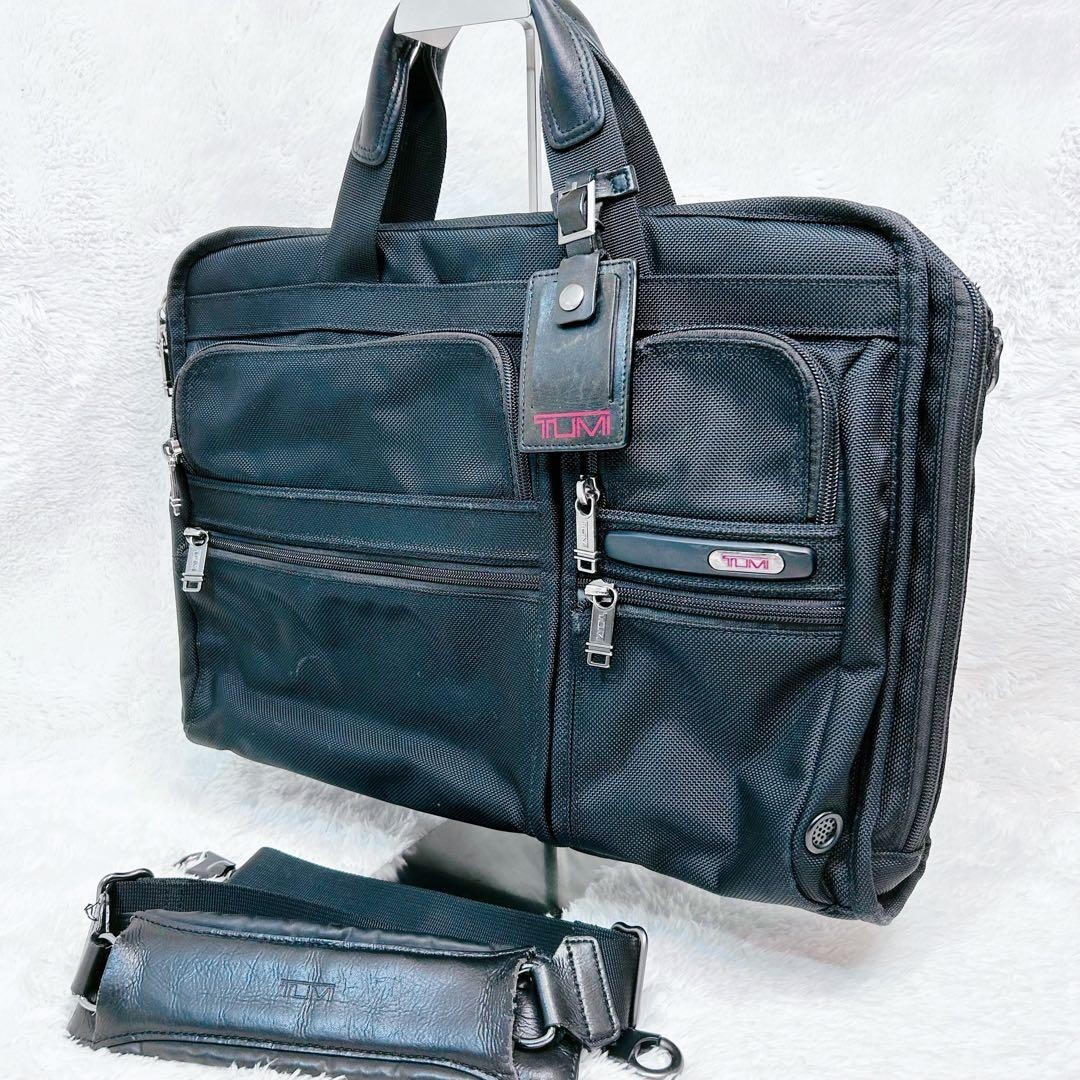 TUMI 263114D4 Black 2Way Business Bag A4 PC Briefcase Shoulder Mens
