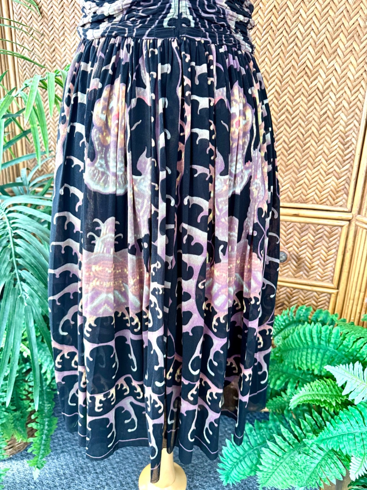 Y2k Vtg Rare Vivienne Tam Water Dragon Dress sz S/M