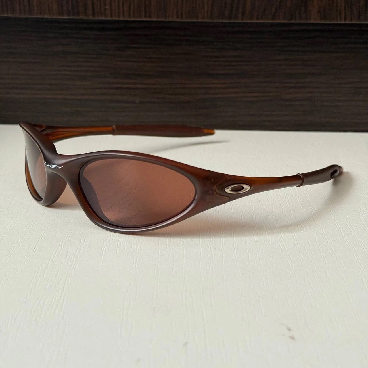 Oakley Minute 1.0 Brown Sunglasses Outdoor plate splice eye redux eye jacket