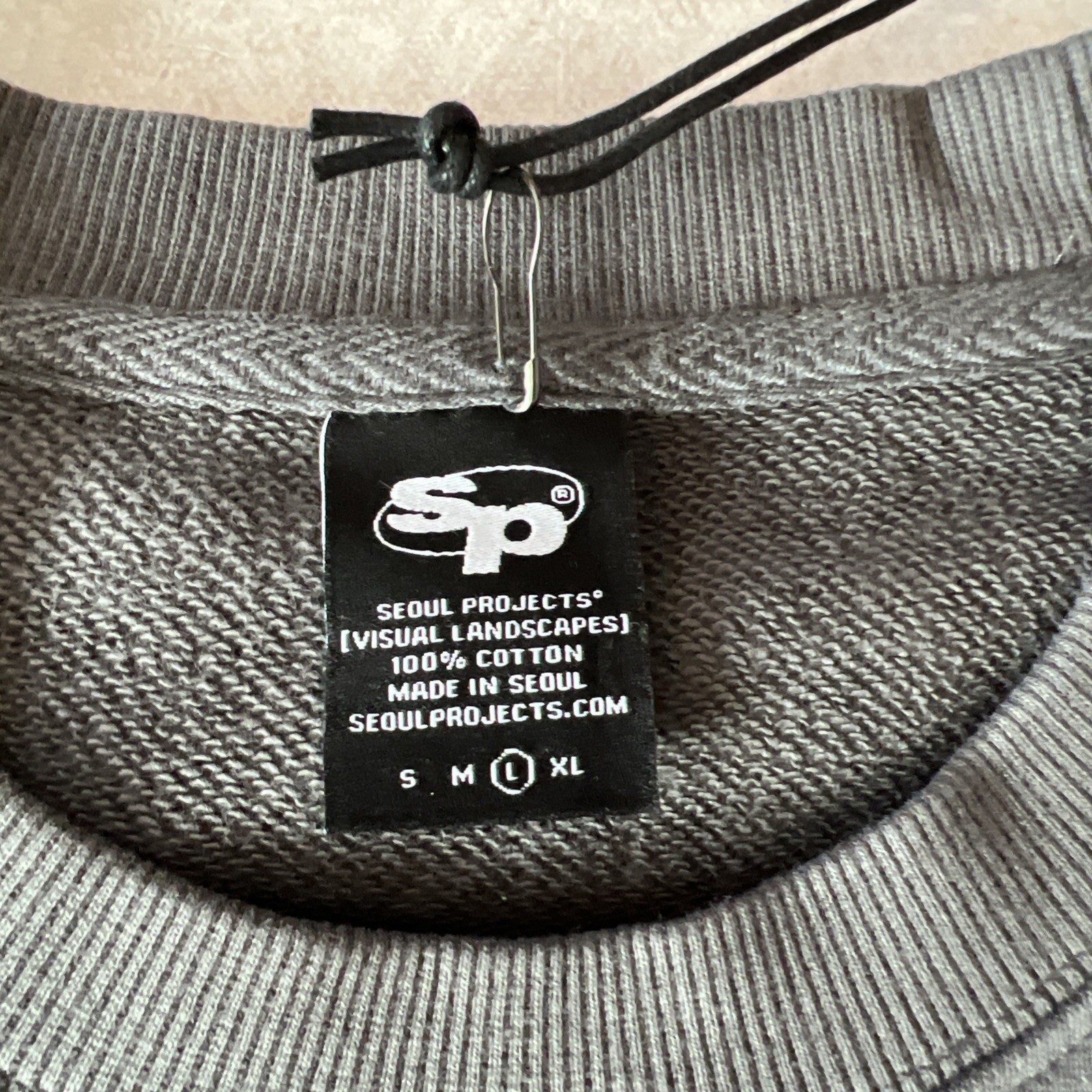 Seoul Projects Lg Men’s Sweatshirt. Heavyweight. Grey Oversized Boxy $138