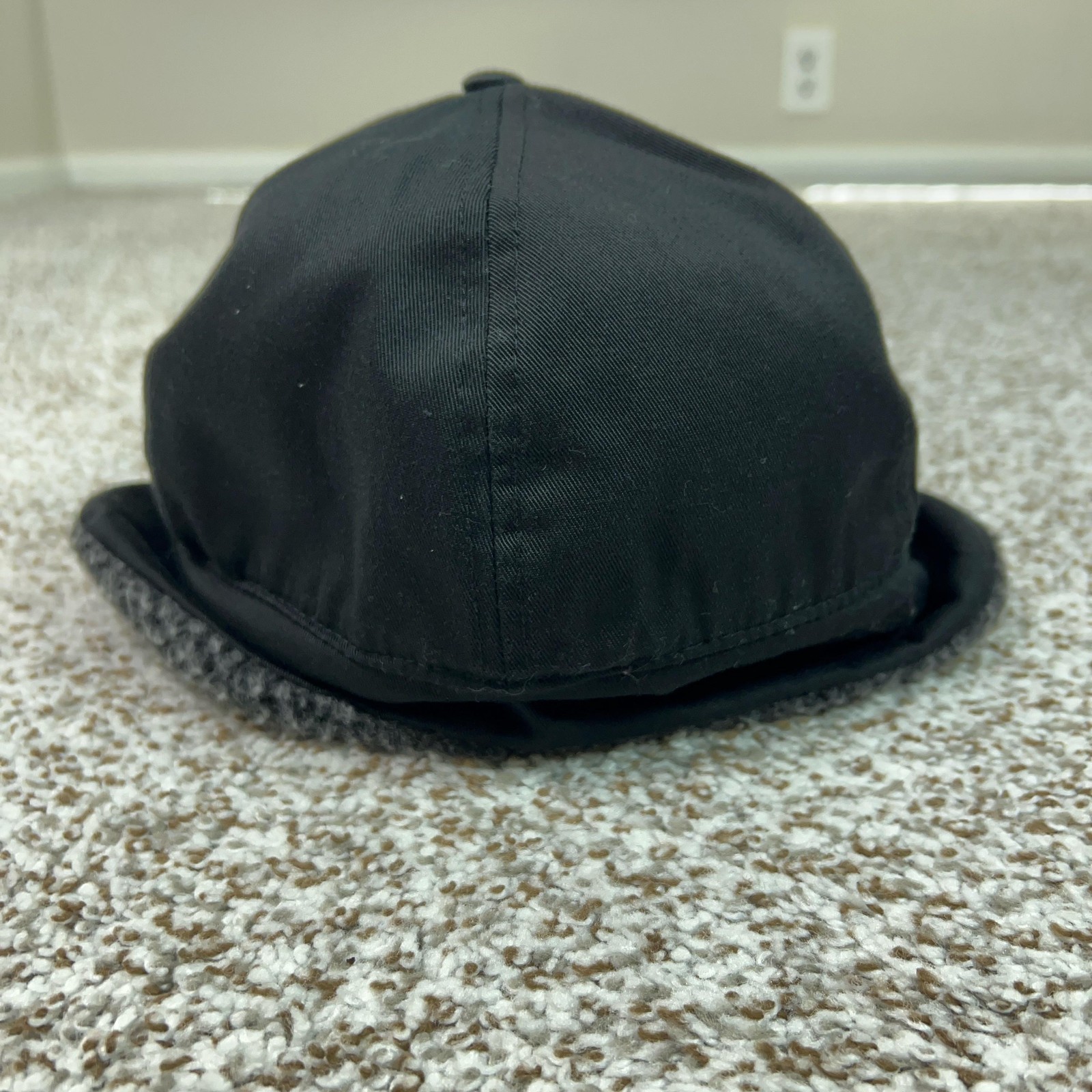 Harley Davidson Mens Hat Cap Medium Black Ear Flap Winter Warm Motorcycle Logo