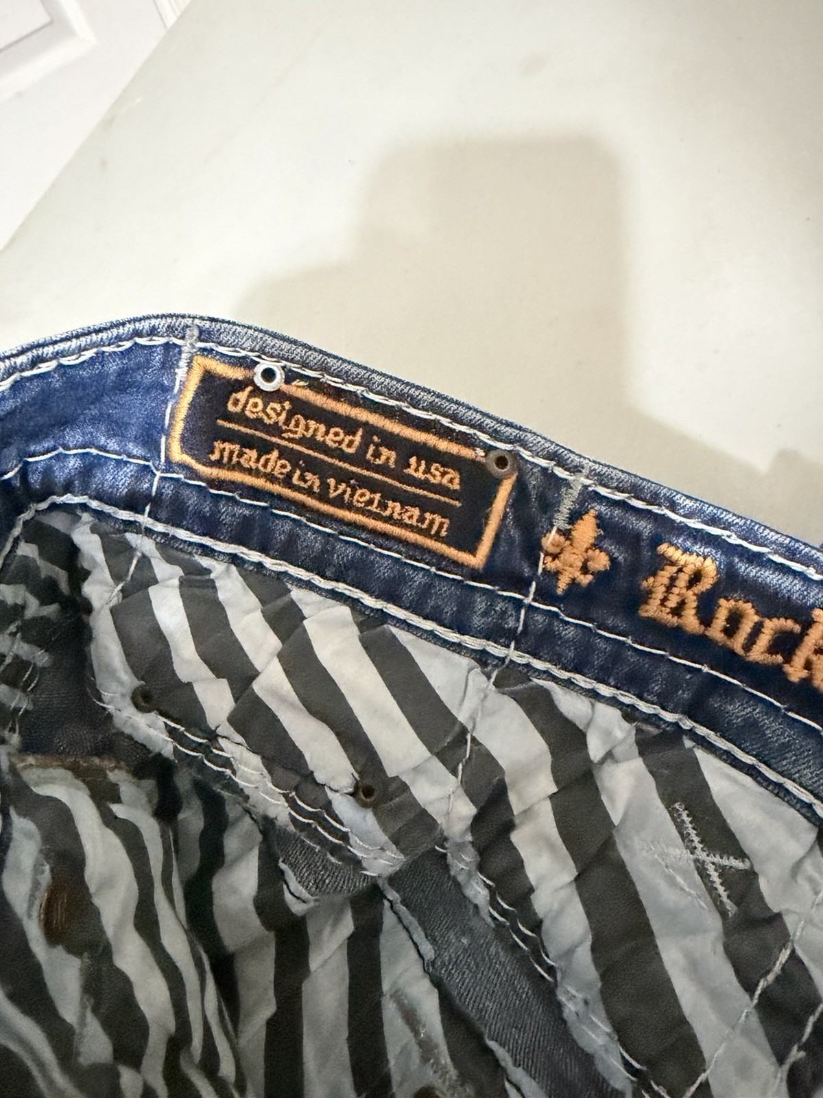 Rock Revival Bradlee Straight Jeans Medium Wash 6-Pocket 34×30