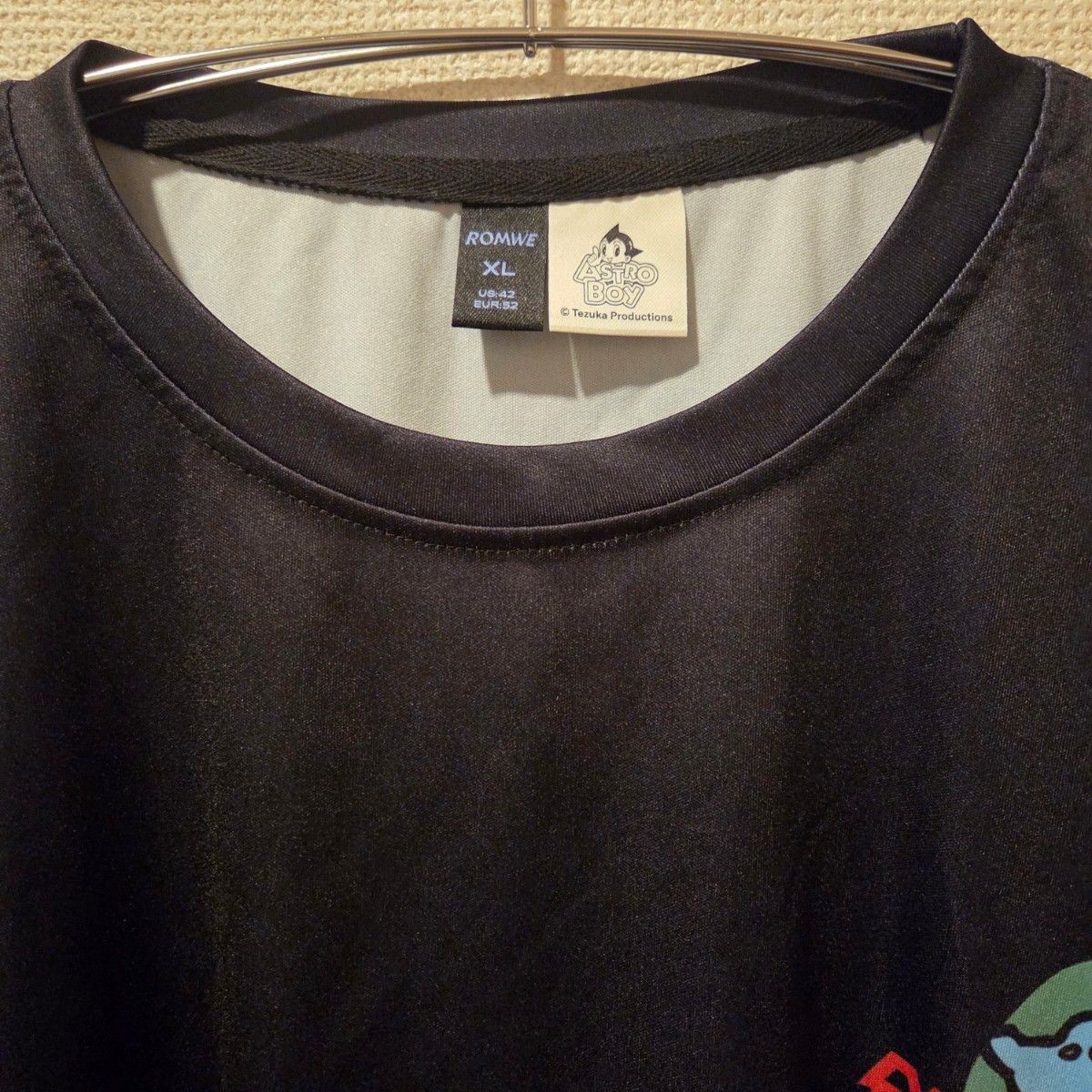 Astro Boy Mighty Atom Graphic T-Shirt XL Black Osamu Tezuka Anime