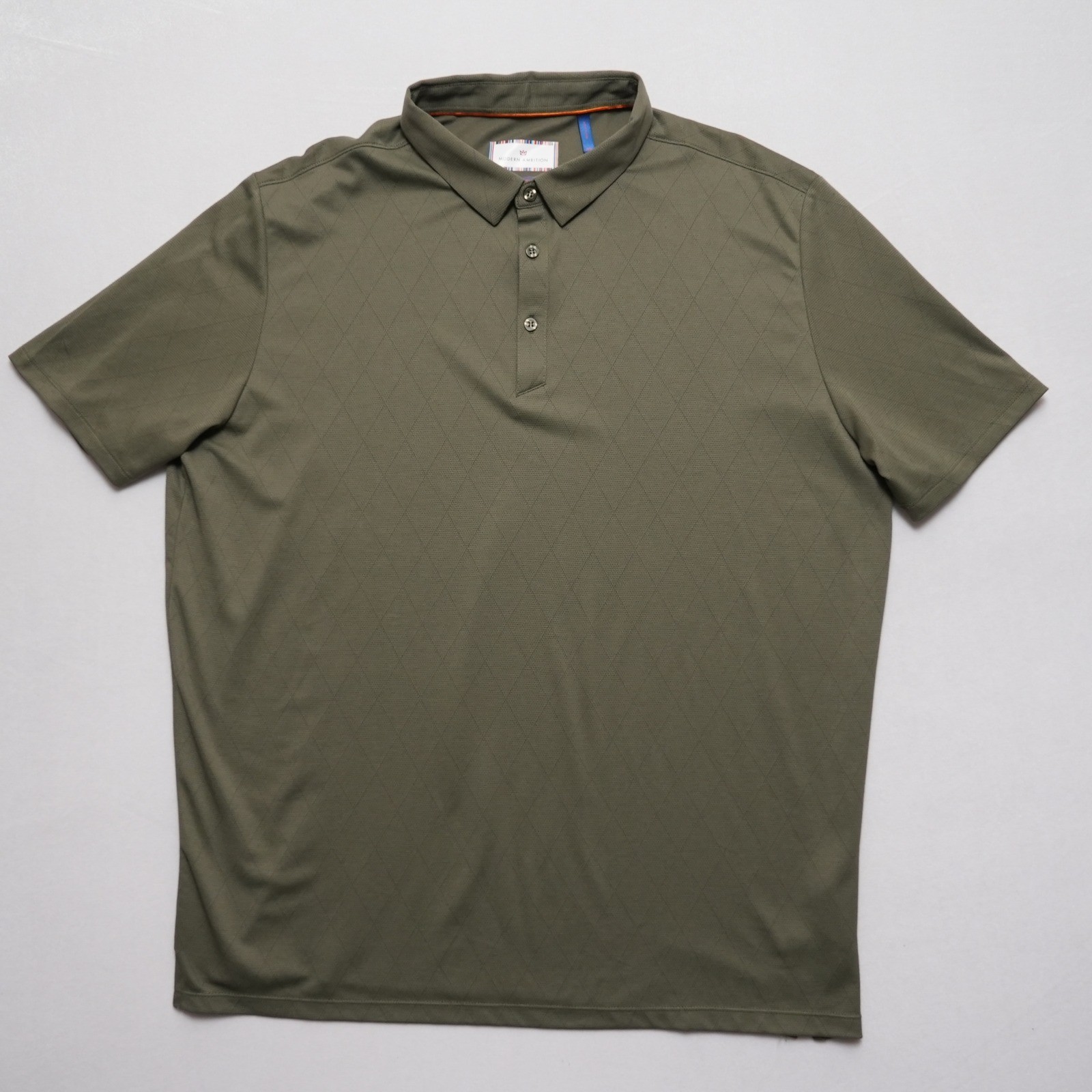 Modern Ambition Shirt Mens XXL Green Polo Technical Stretch Golf Casual