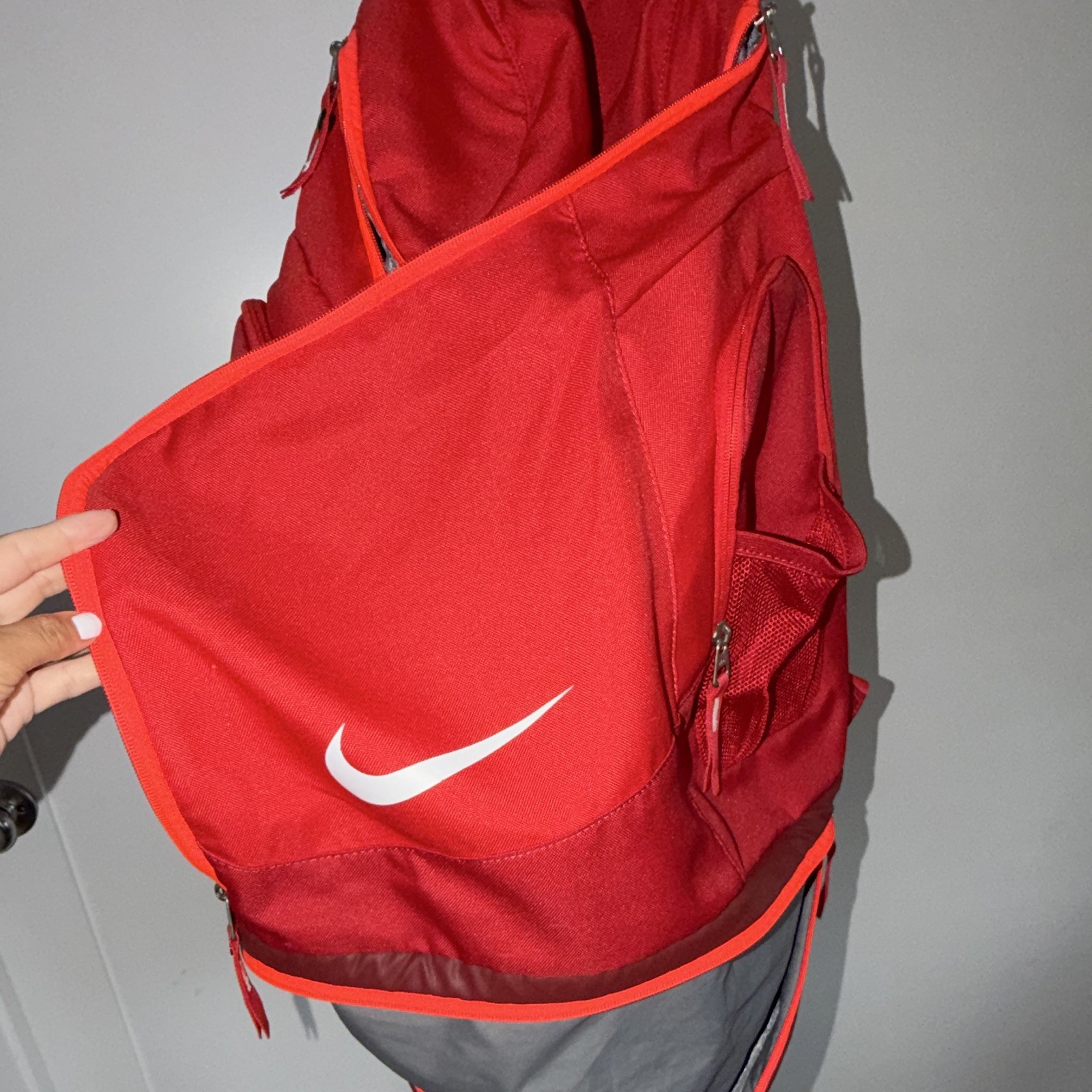 Nike Elite Quad Zip System Backpack Lightweight Red