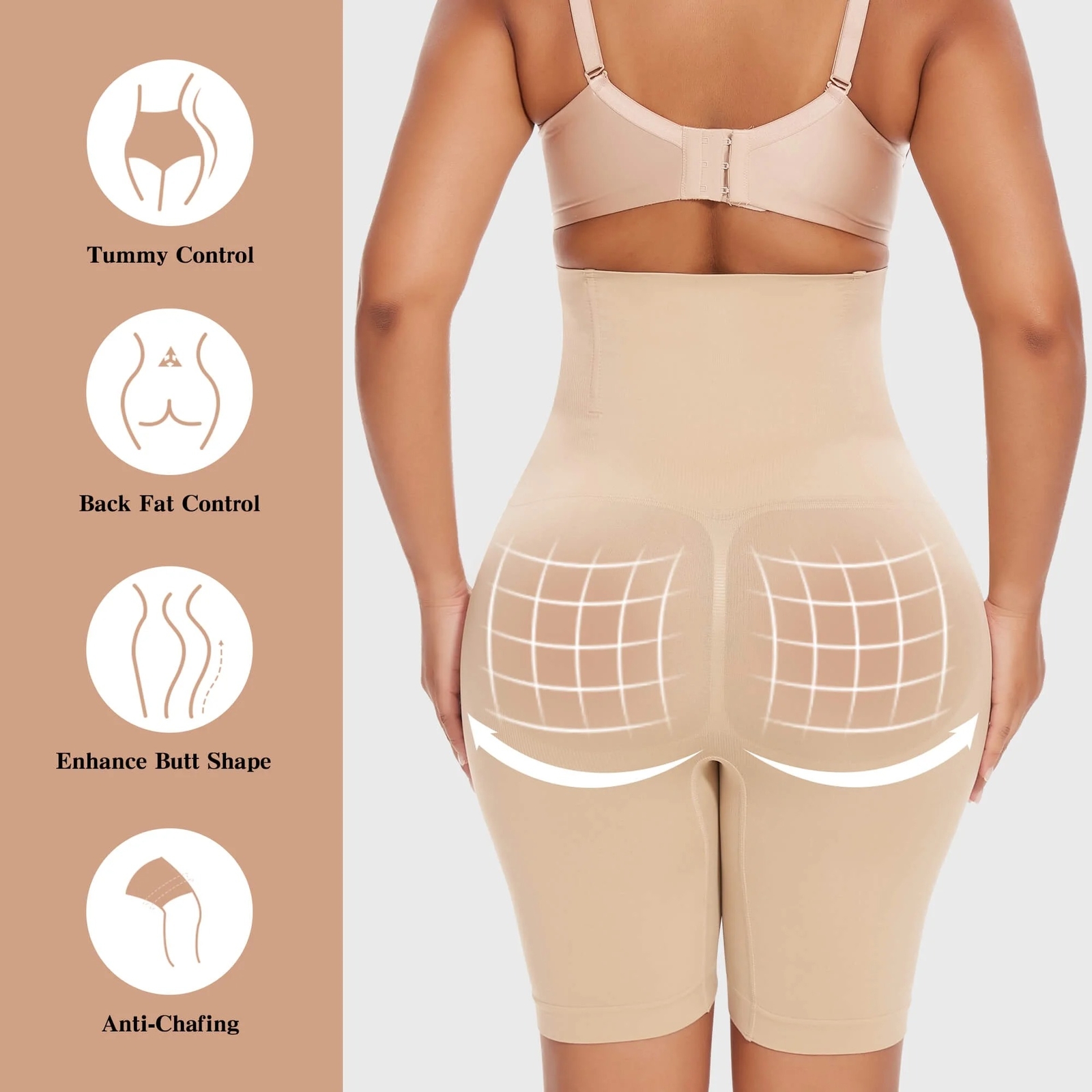 2 Pack Women Slim Tummy Control Shapewear Shorts Body Shaper High Waist Pants US