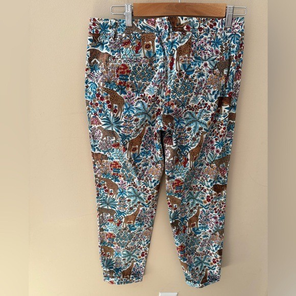 Talbots Pants Tropical Safari Relaxed Chino Ankle Length Size 2