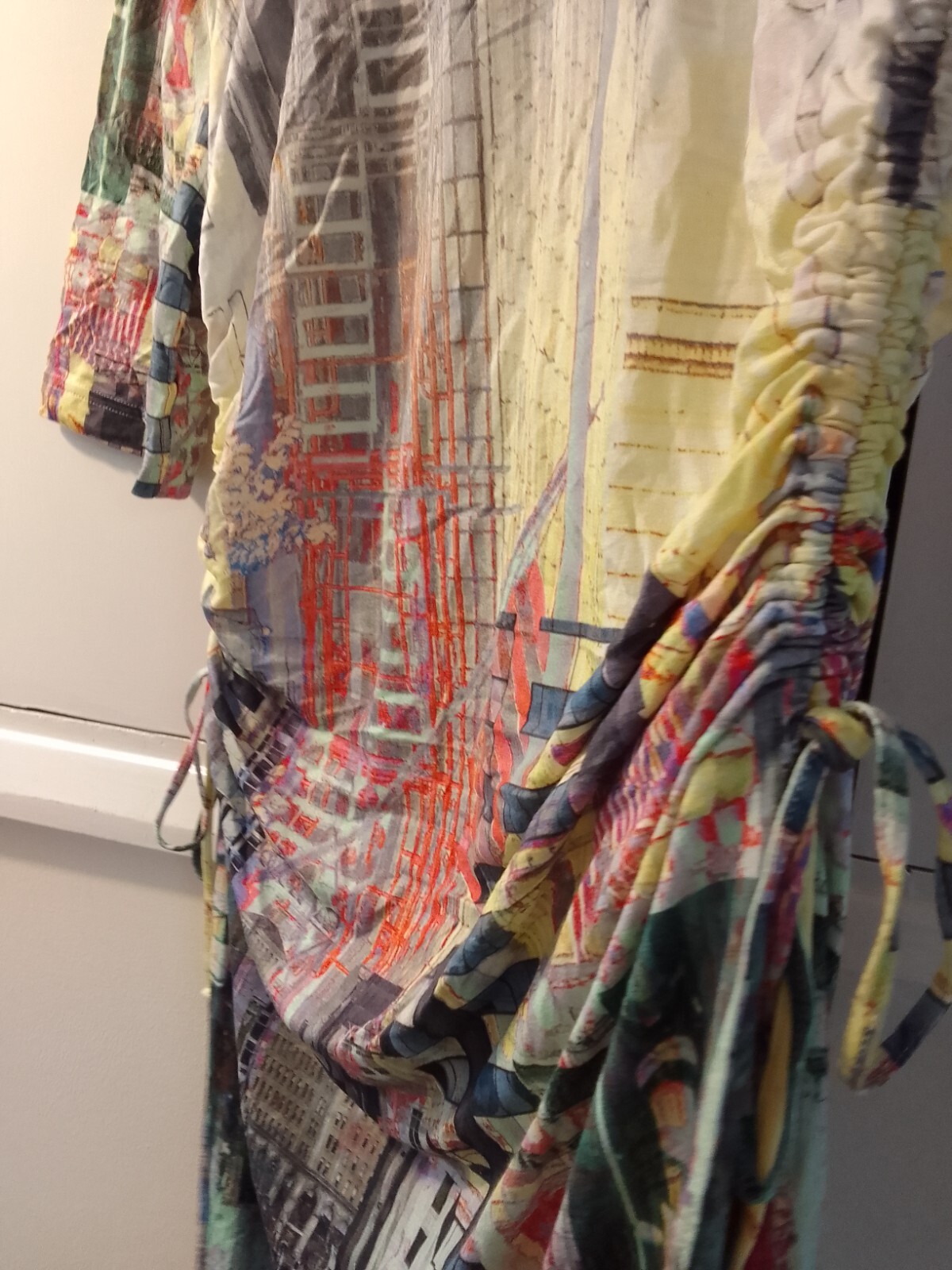 ~Multi Coloured/Patterned Dress By Apanage In Size 12 city patterned