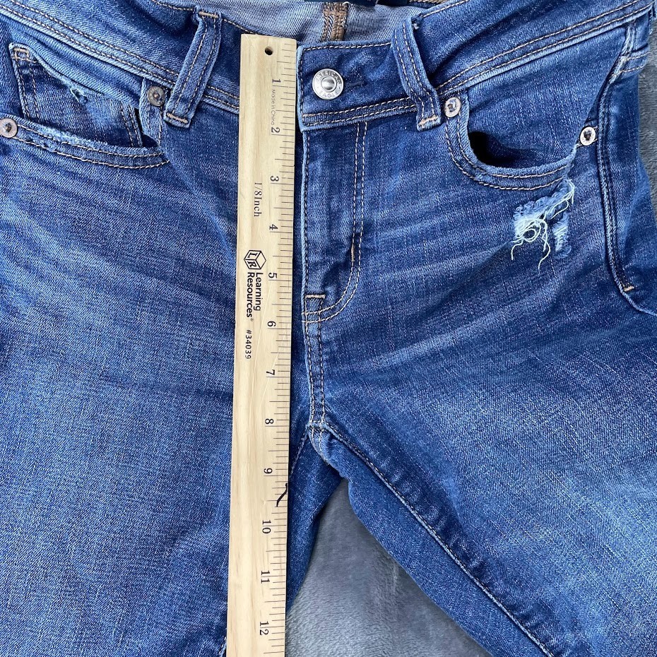 American Eagle Womens Jeans Blue Size 0 Reg Kick Boot Denim Medium Wash