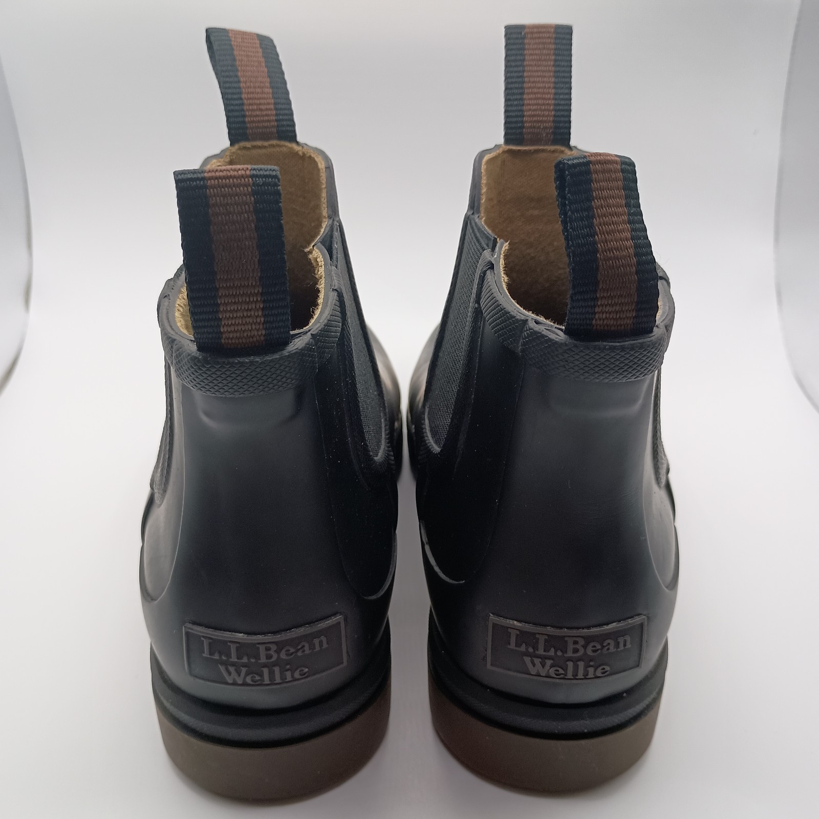 L.L. Bean Women’s Size 6 Black Rugged Wellie Rubber Chelsea Mud Rain Boots