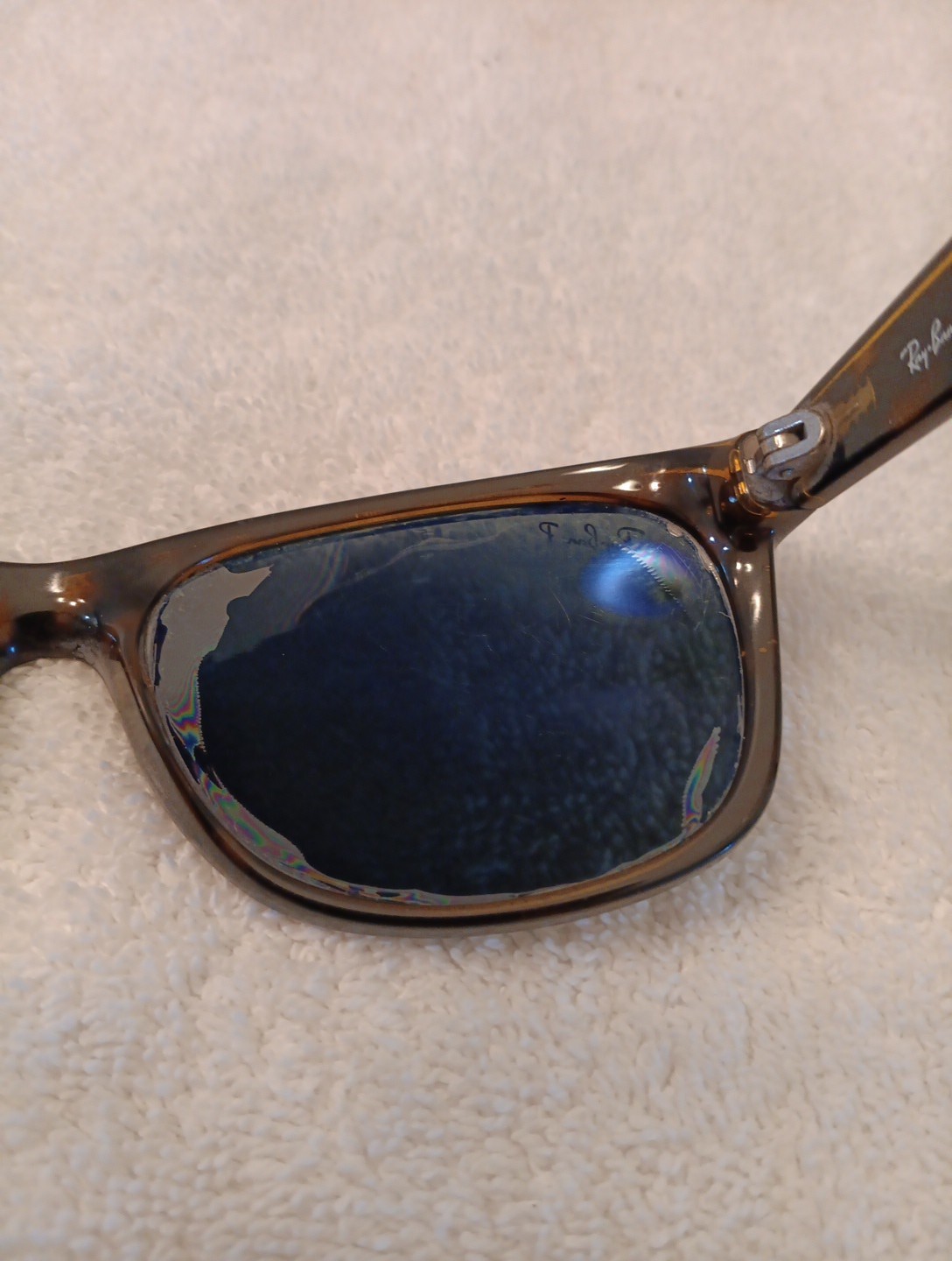 RAY BAN RB2132 GLOSSY TORTOISE POLARIZED NEW WAYFARER 902/58 55[]18mm SUNGLASSES