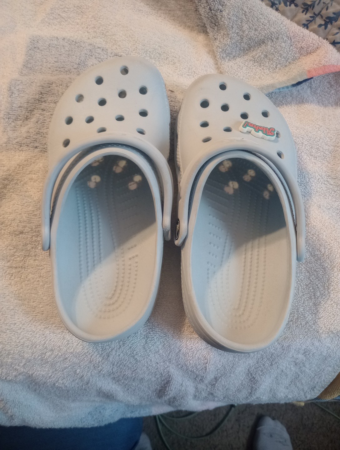 Pastel Blue Crocs