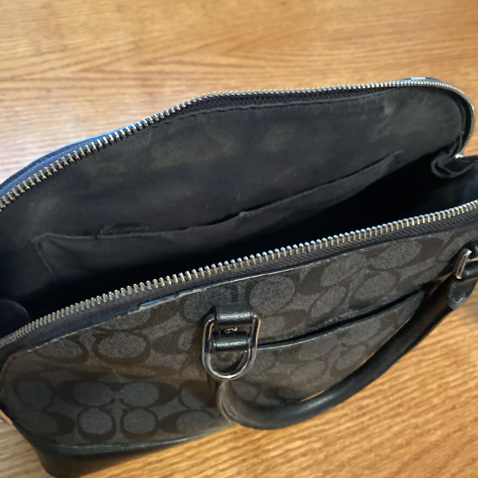 GENUINE COACH FACTORY OUTLET BLACK LEATHER HANDBAG SIERRA SATCHEL # G1777-F58287