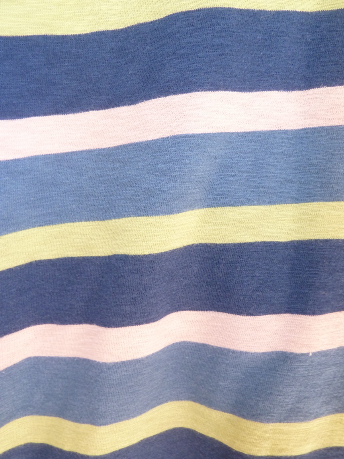 WHITE STUFF blue pink lime green COTTON BRETON STRIPED T shirt top Size 16