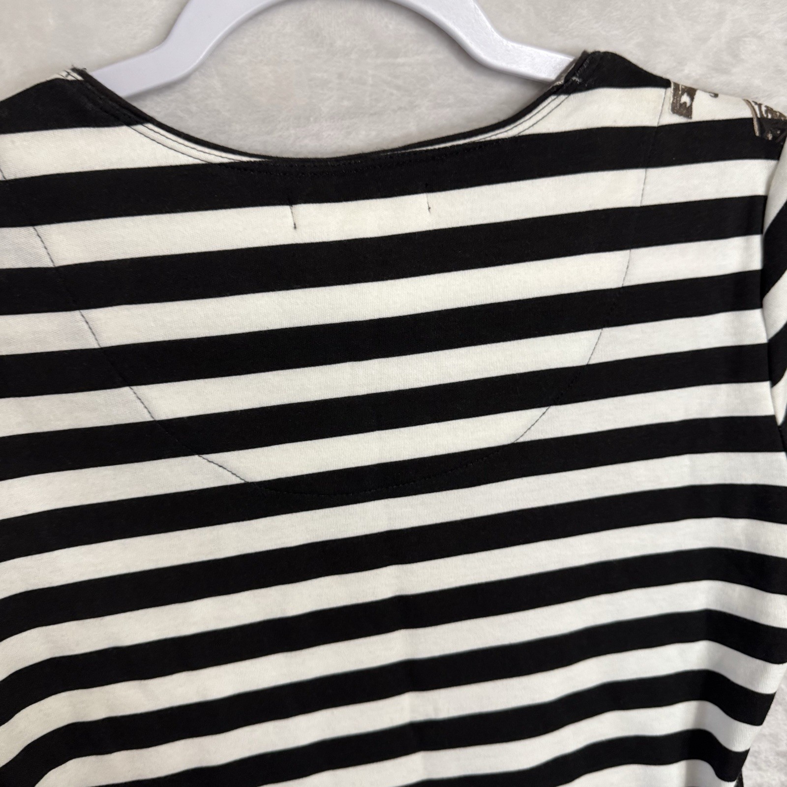 Studded Nautical Striped T Shirt Size Small P Sailor Top Seashell Beach Anchor
