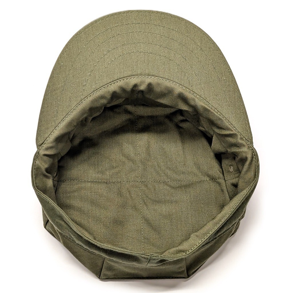 USMC OD Green 8-Point Cover – Marine Corps 1960’s Sateen Utility Cap – USA