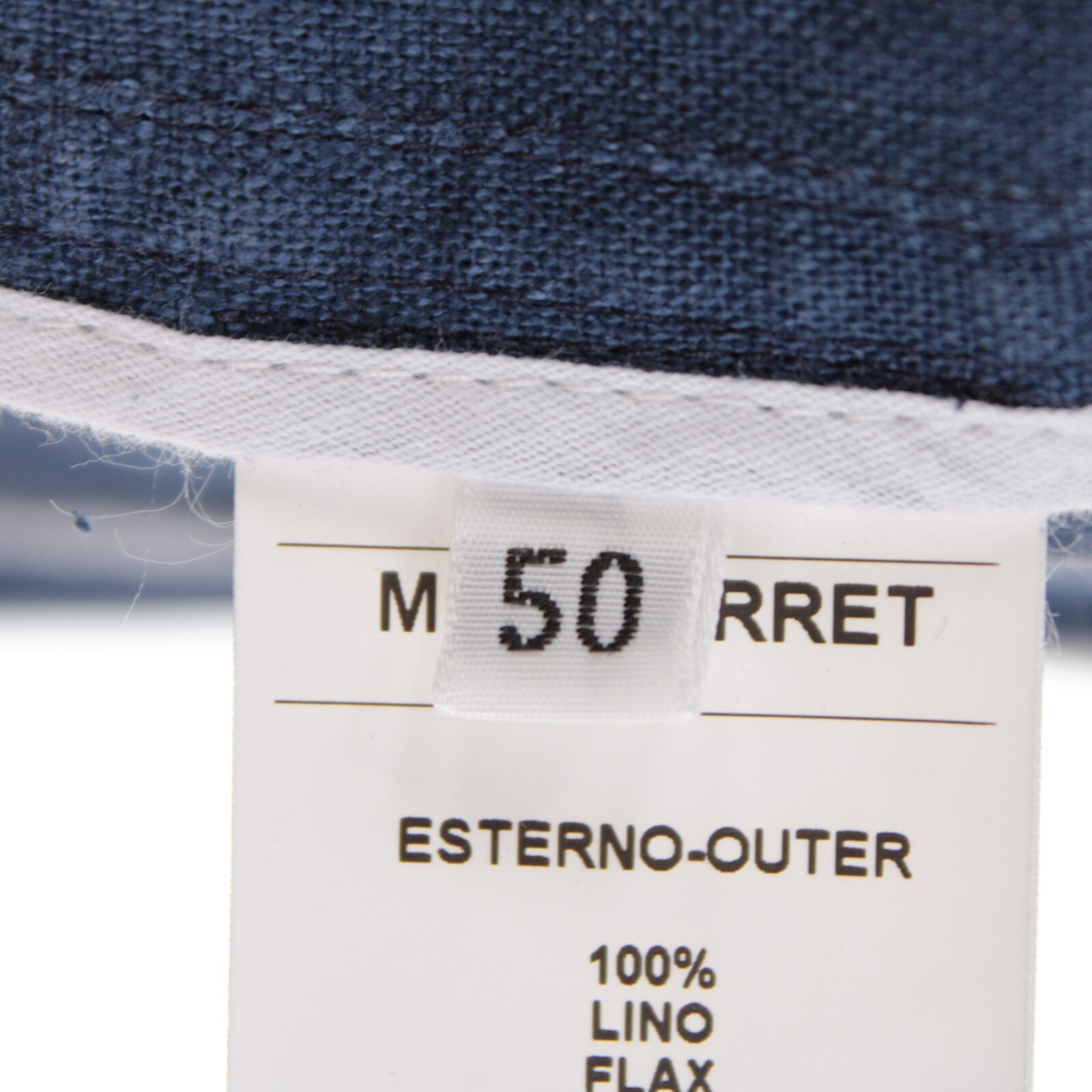 Waterville NWT 100% Linen Overshirt Size 50 (M US) Barret In Solid Blue