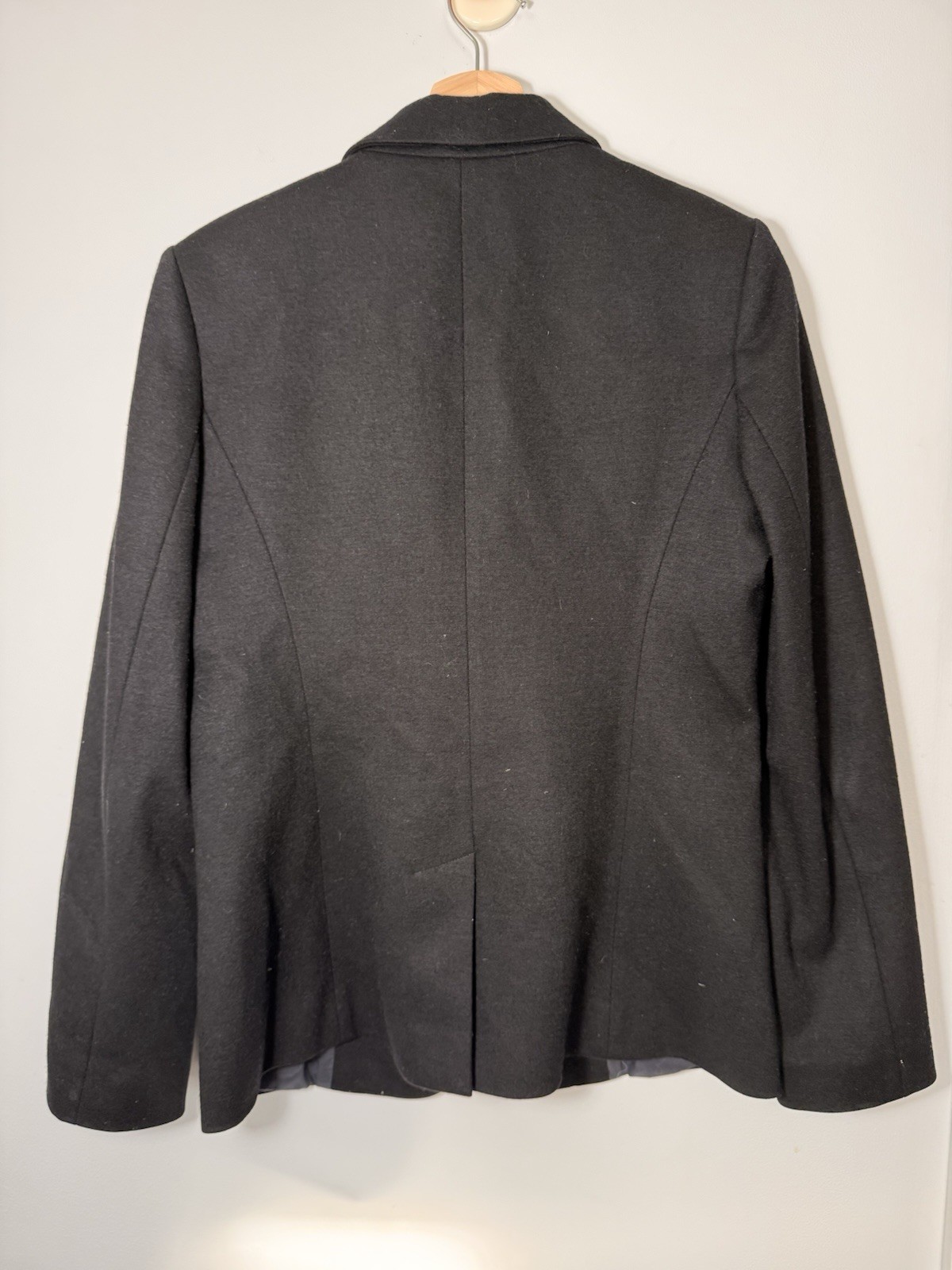 Judith & Charles Wool Tailored Black Single-Button Blazer size 10