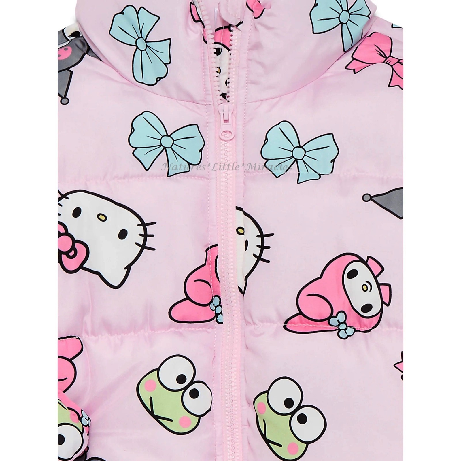Hello Kitty Girls Puffer Jacket Size 4 5 6 7 8 10 12 14 16 18 XL Coat My Melody