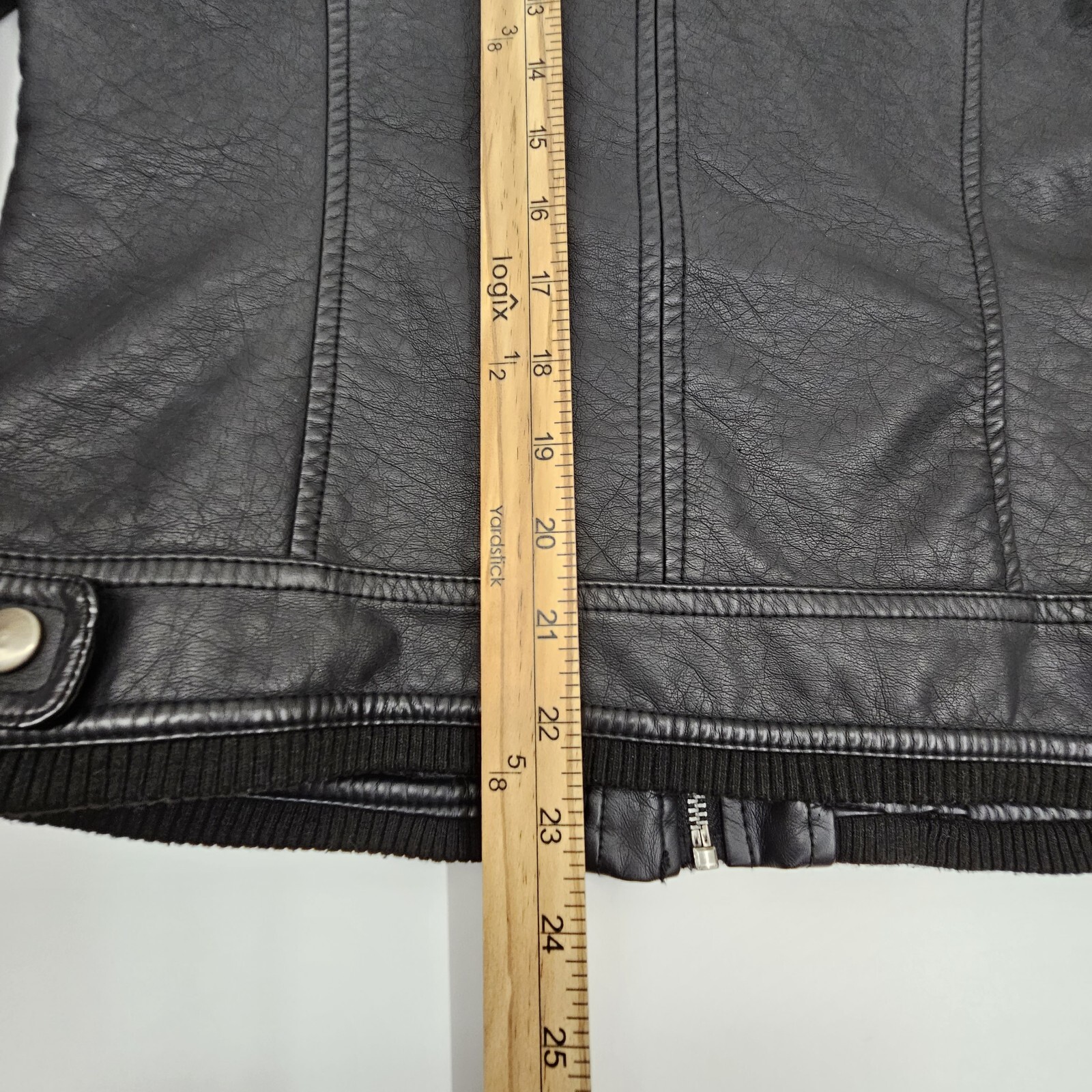 Royalty For Me Size Small Faux Leather Black Moto Jacket Plush luxe Lined Biker