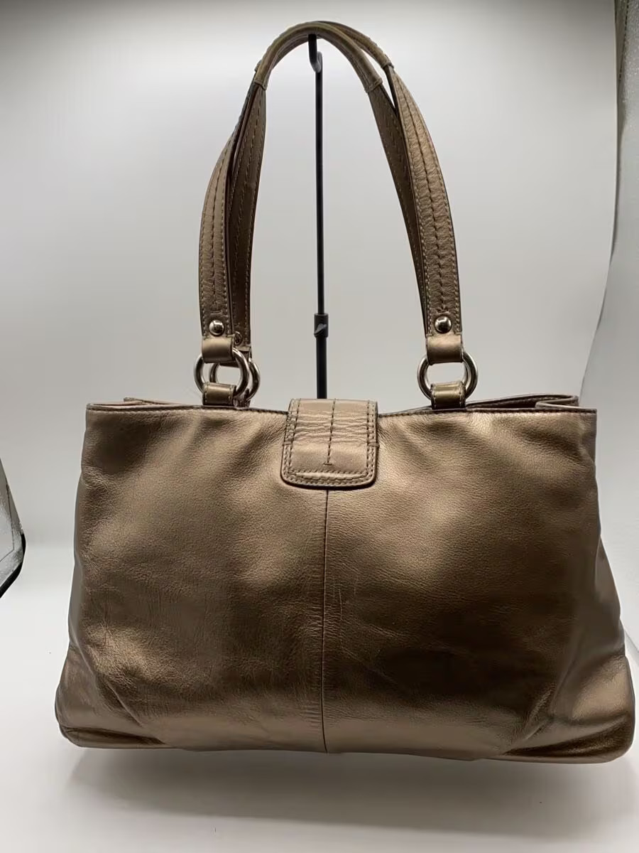 COACH Shoulder Bag Leather GLD N-H1175-F18751