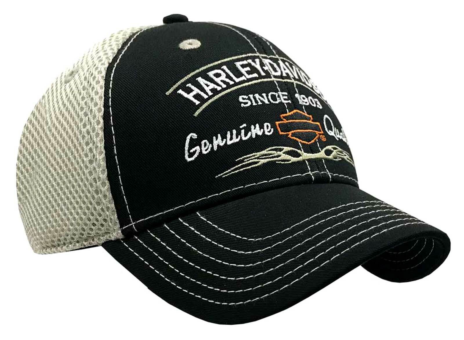 Harley-Davidson Men’s Tribal Snapback Curved Brim Colorblocked Mesh Trucker Cap