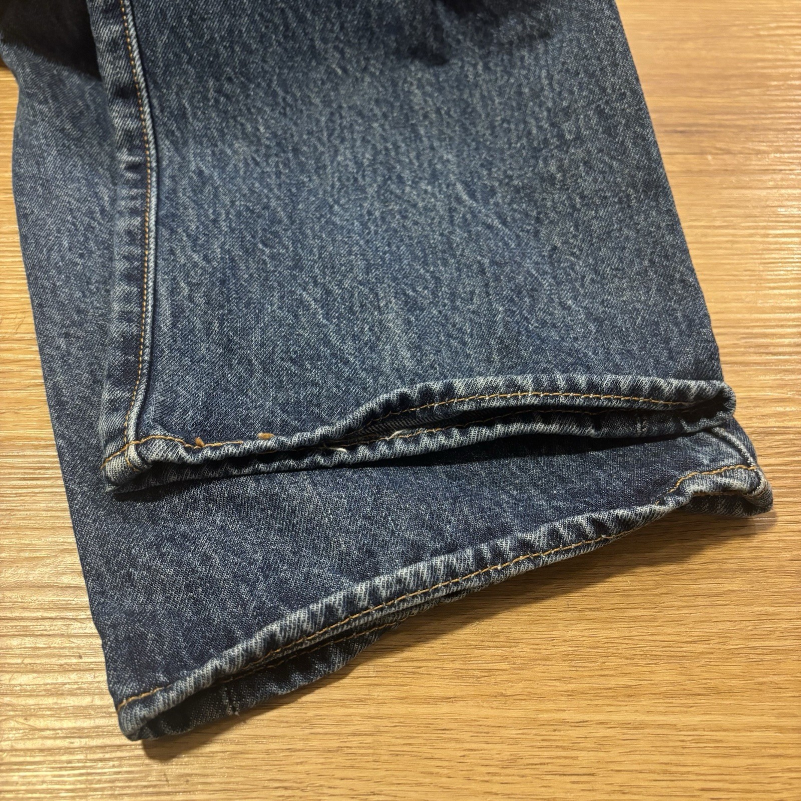 Levis 501 Jeans Men 38×36 Original Fit Blue Dark Stonewash Denim Button Fly 0194