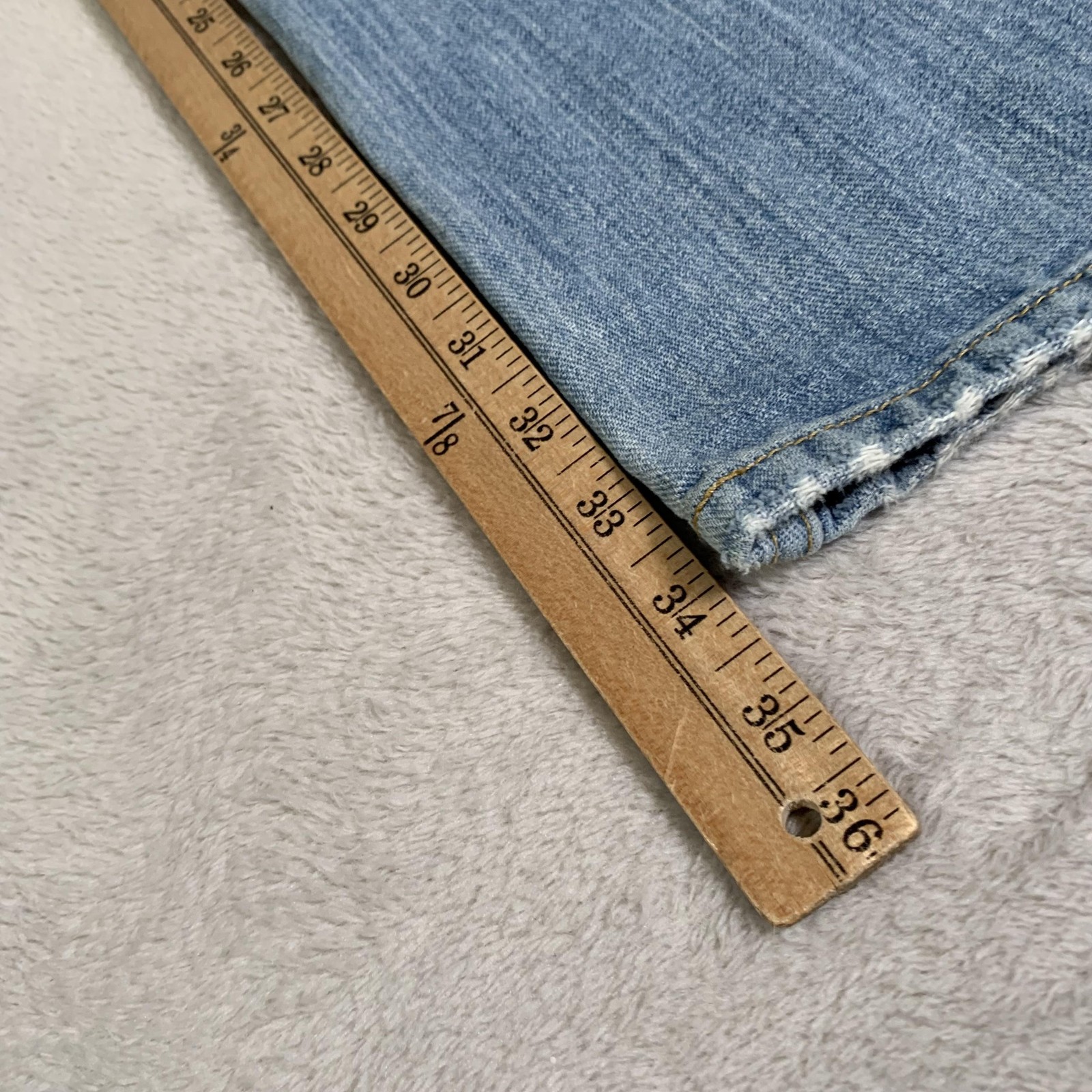 Cinch 003 White Label Rigid Jeans Mens 35×34 Blue Light Wash Stone Bootcut