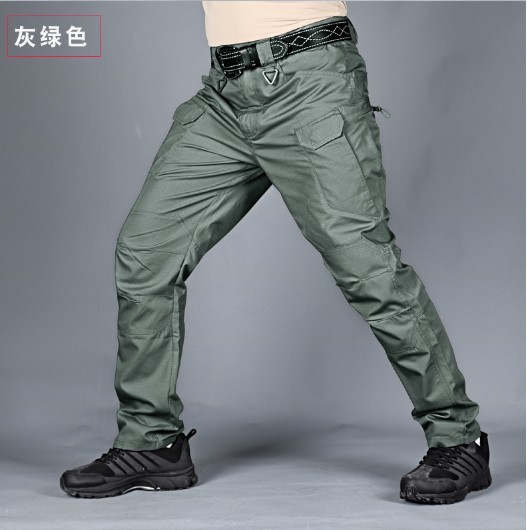 Mens Cargo Pants Work Combat Pants Outdoor Hiking Waterproof Trousers Tactical