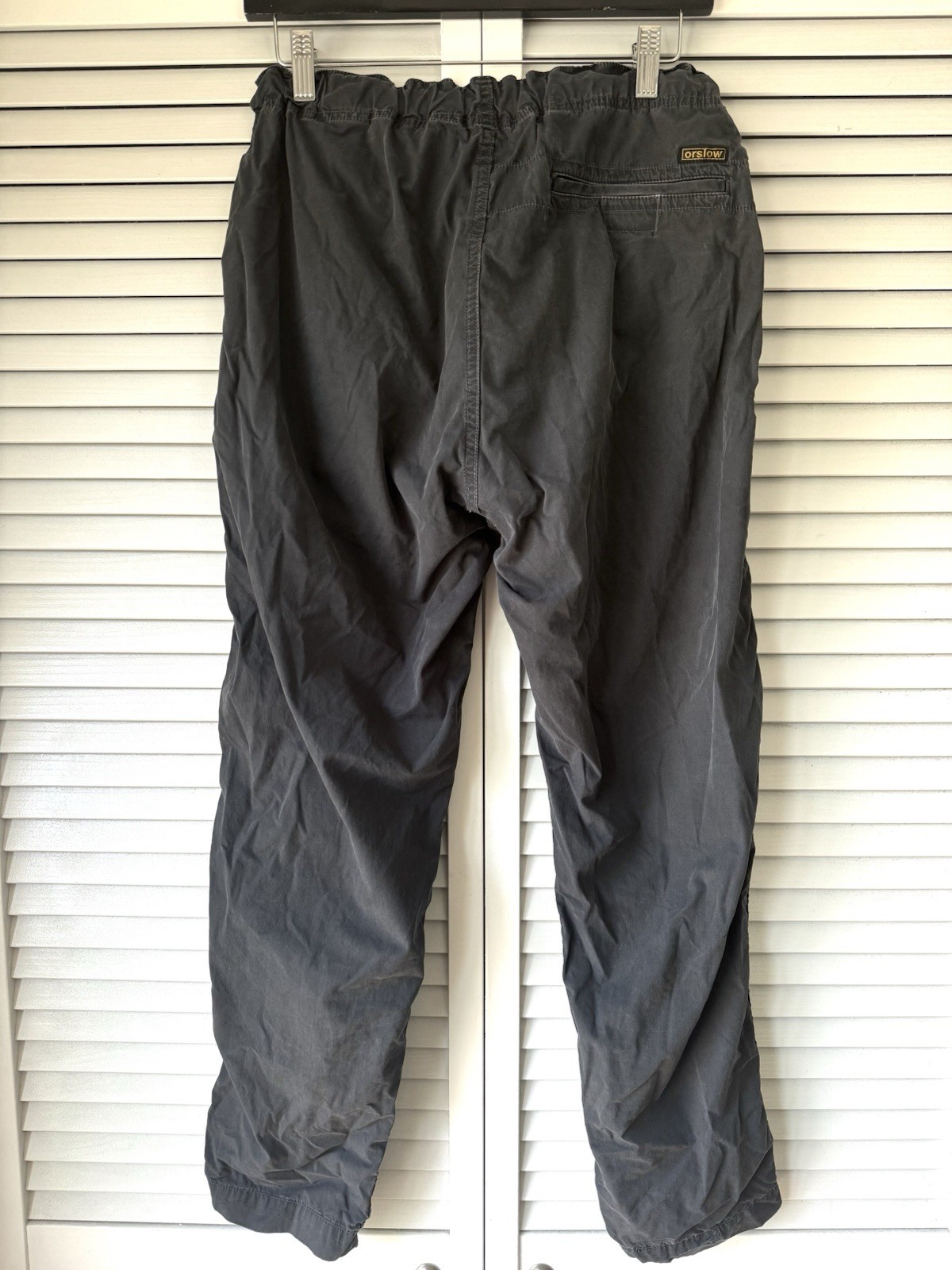 orslow Japan New Yorker Pants Typewriter Cloth Black 3 M Used No Drawcord