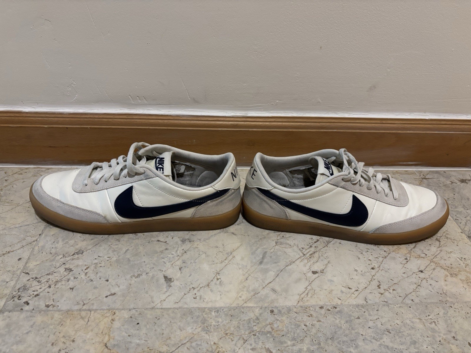 Nike Killshot 2 Midnight Navy Sail Gum Yellow Low Top Lace-Up Rubber Sole 2017