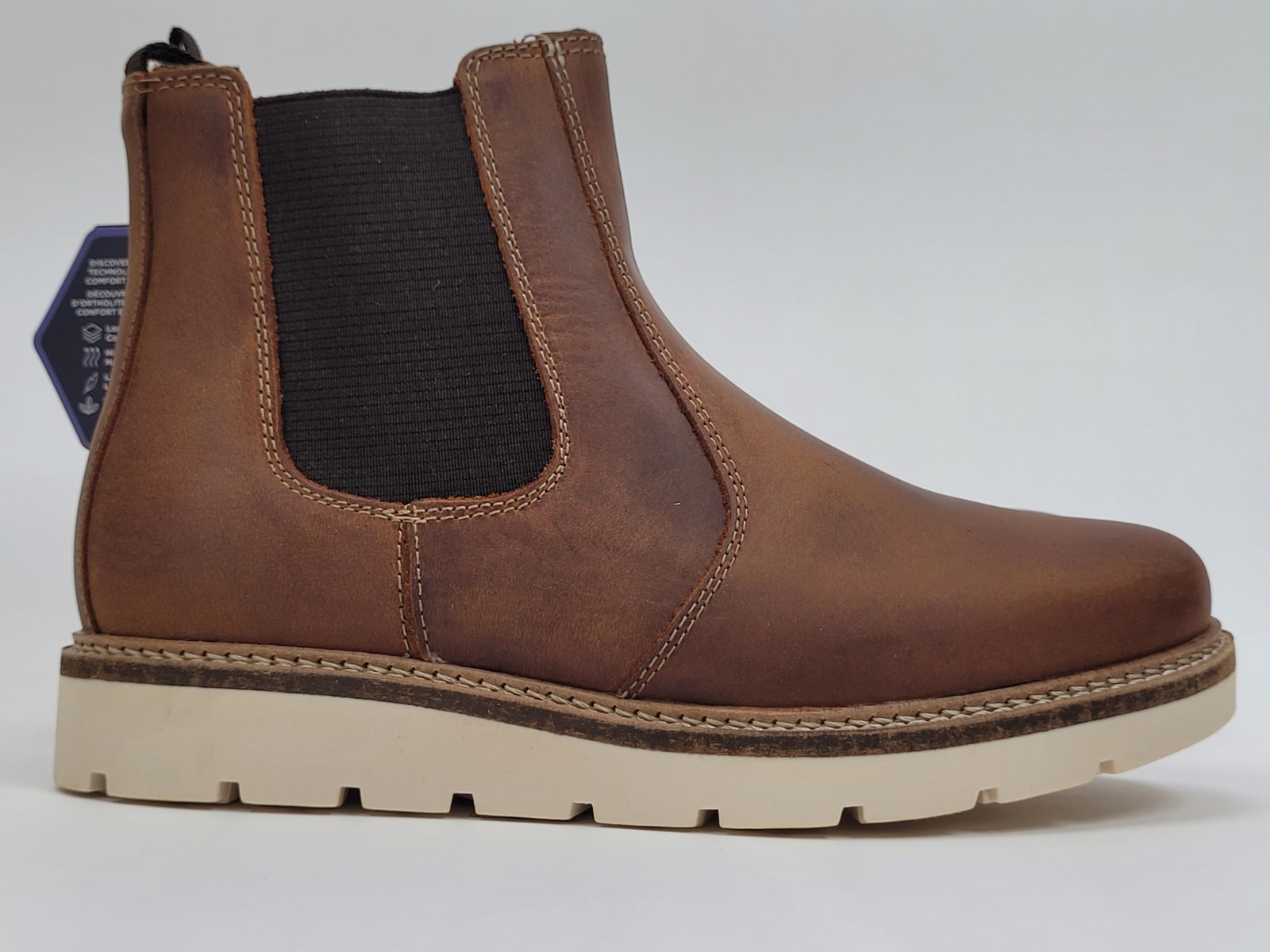 Alpine Design Womens Blaze Chelsea Boots Brown/Tan Color Leather AD23WCW007-TAN