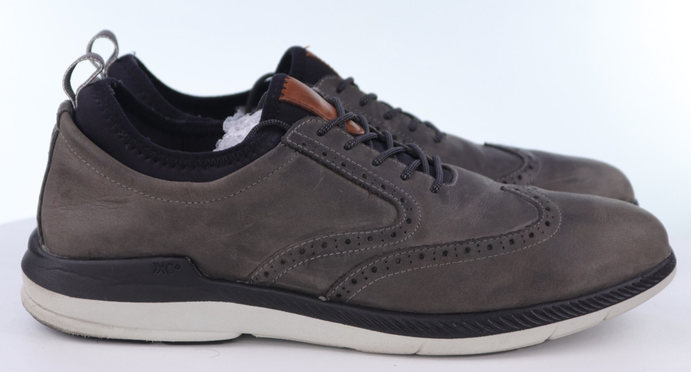 Johnston & Murphy XC4 Men’s Wingtip Oxfords Dress Shoes Size 12 M Leather Gray