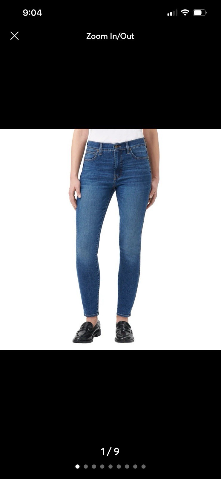 NWT Kirkland Signature Women’s High Rise Skinny Fit Jeans Blue Size 12