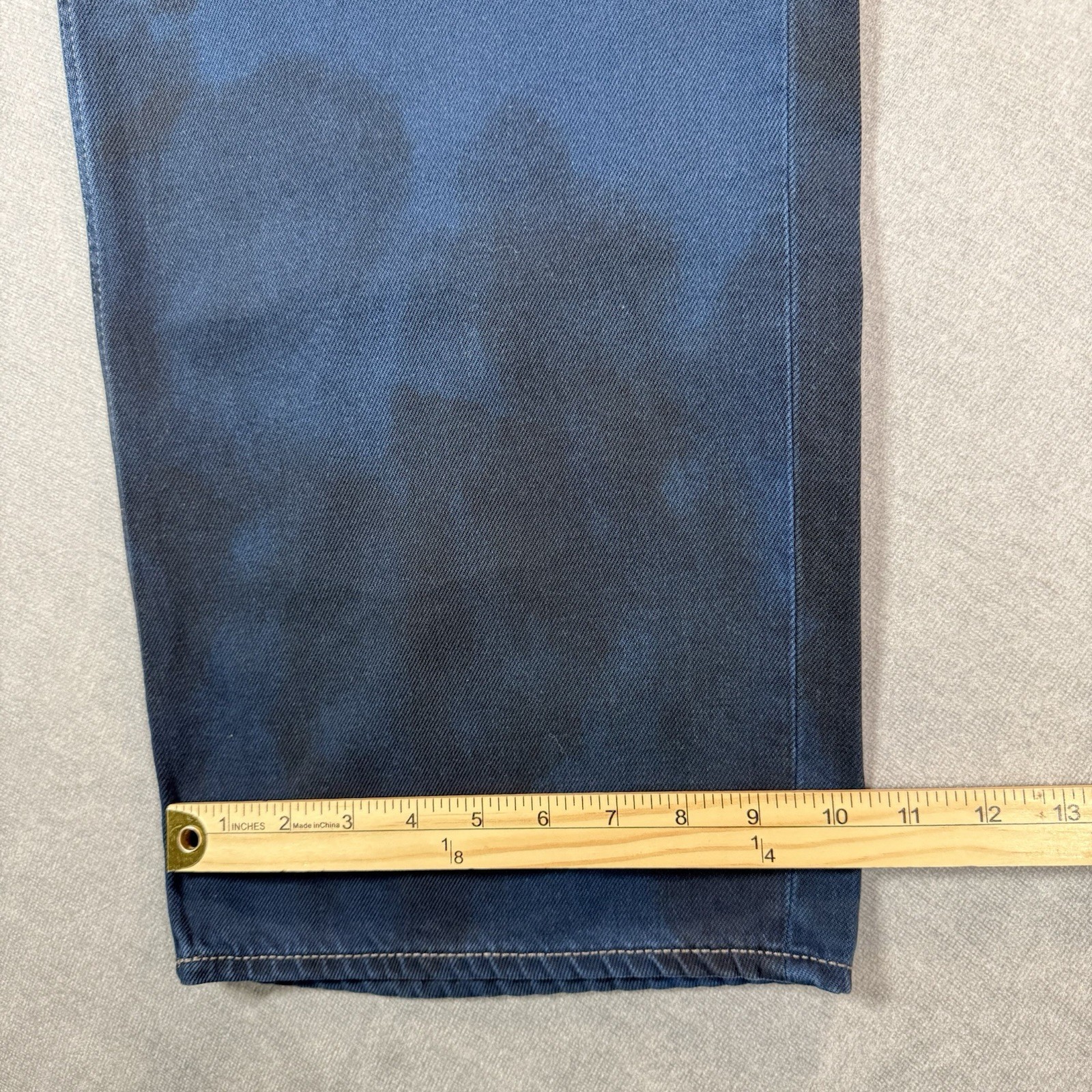UNIQUE G Star Raw Type 96 Loose Baggy Jeans Men 36×32 Blue Dip Dyed Skater Punk