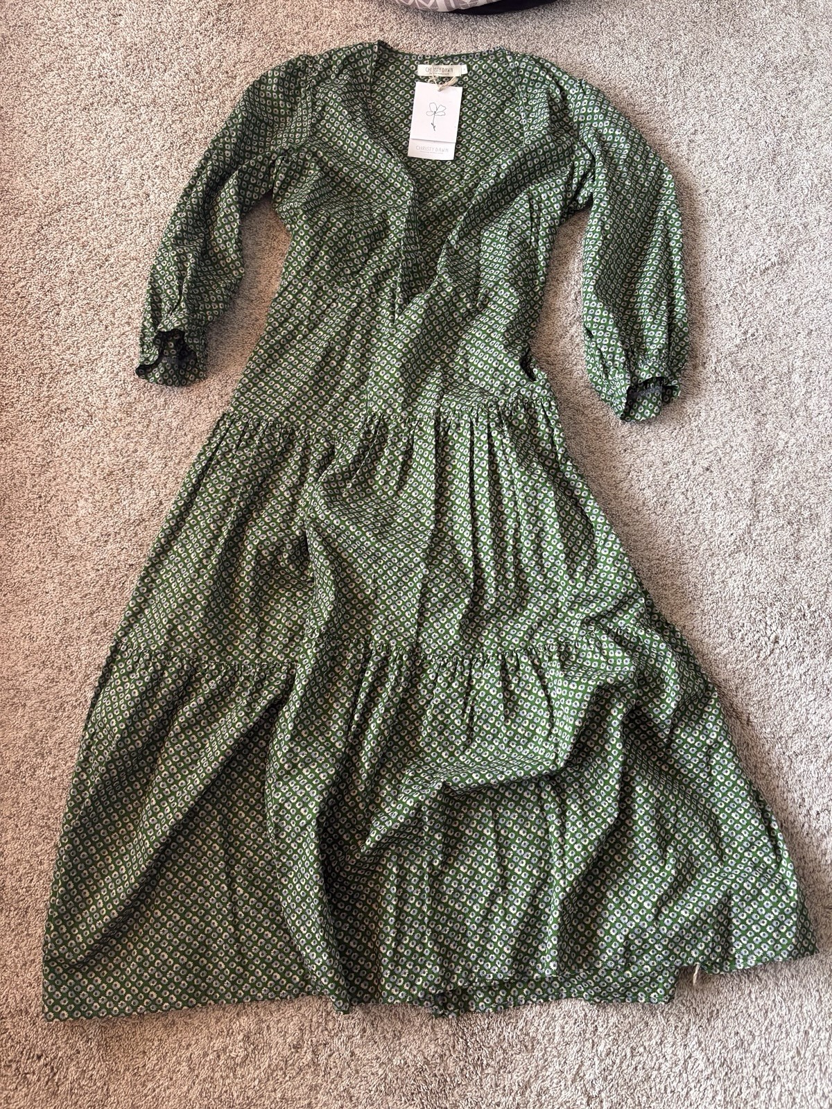 Christy Dawn The Noah Dress Women’s Medium NWT Green Floral