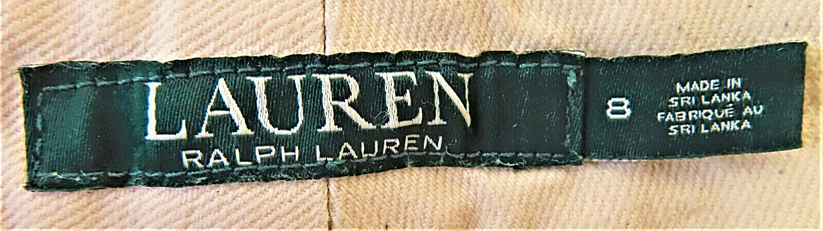 Lauren Ralph Lauren Premier Straight Women’s Ivory White Jeans Size 8 31 X 31.5