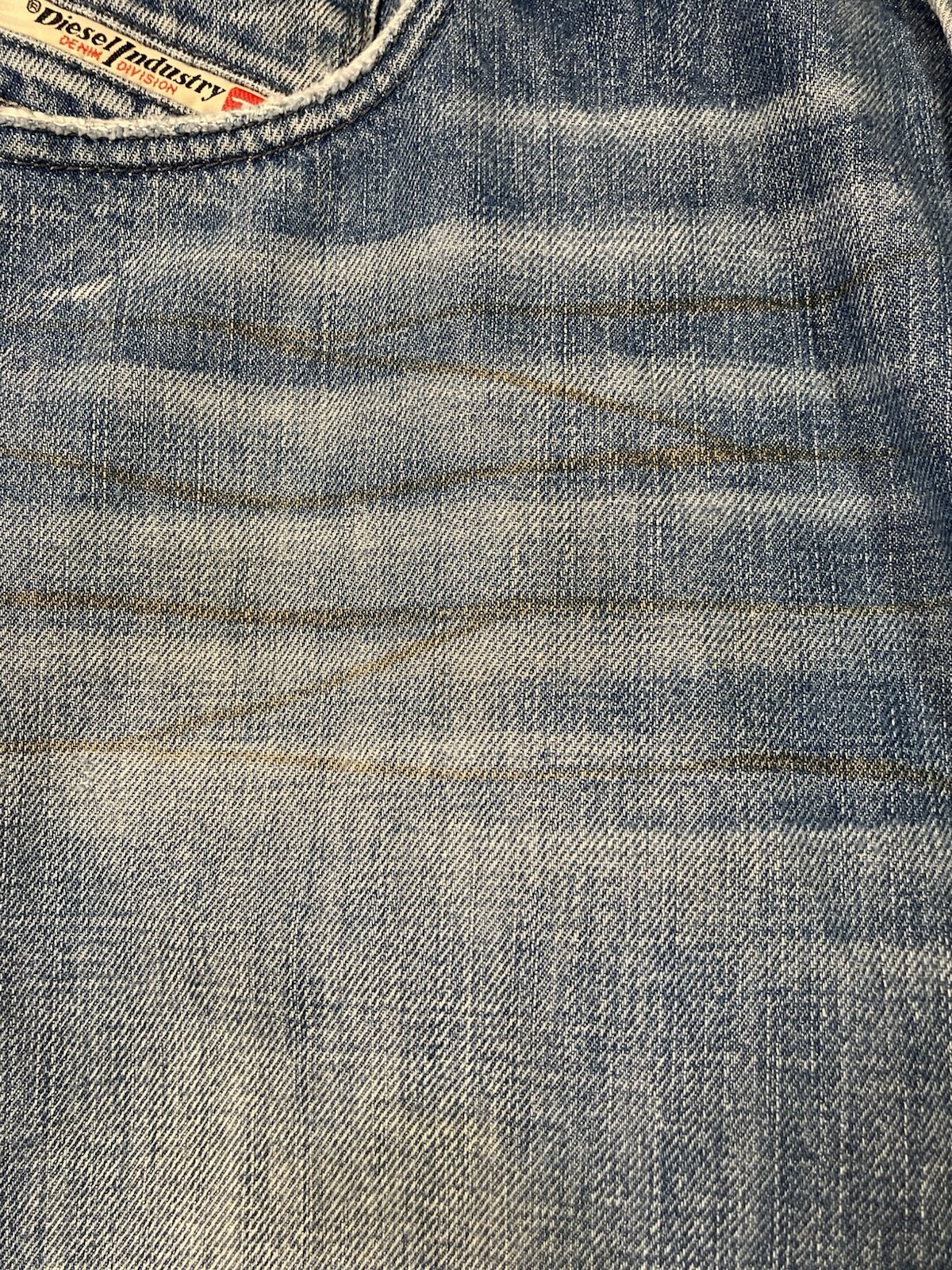Diesel ZAF 796 Flared Leg Button Fly Denim Jeans Waist 32X30 (cut To 26)