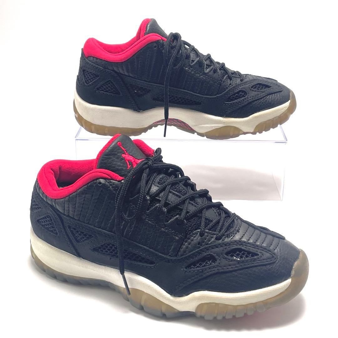 Nike Air Jordan 11 Low Retro IE OG Bred 1996 Mens 25cm Black True Red Authentic