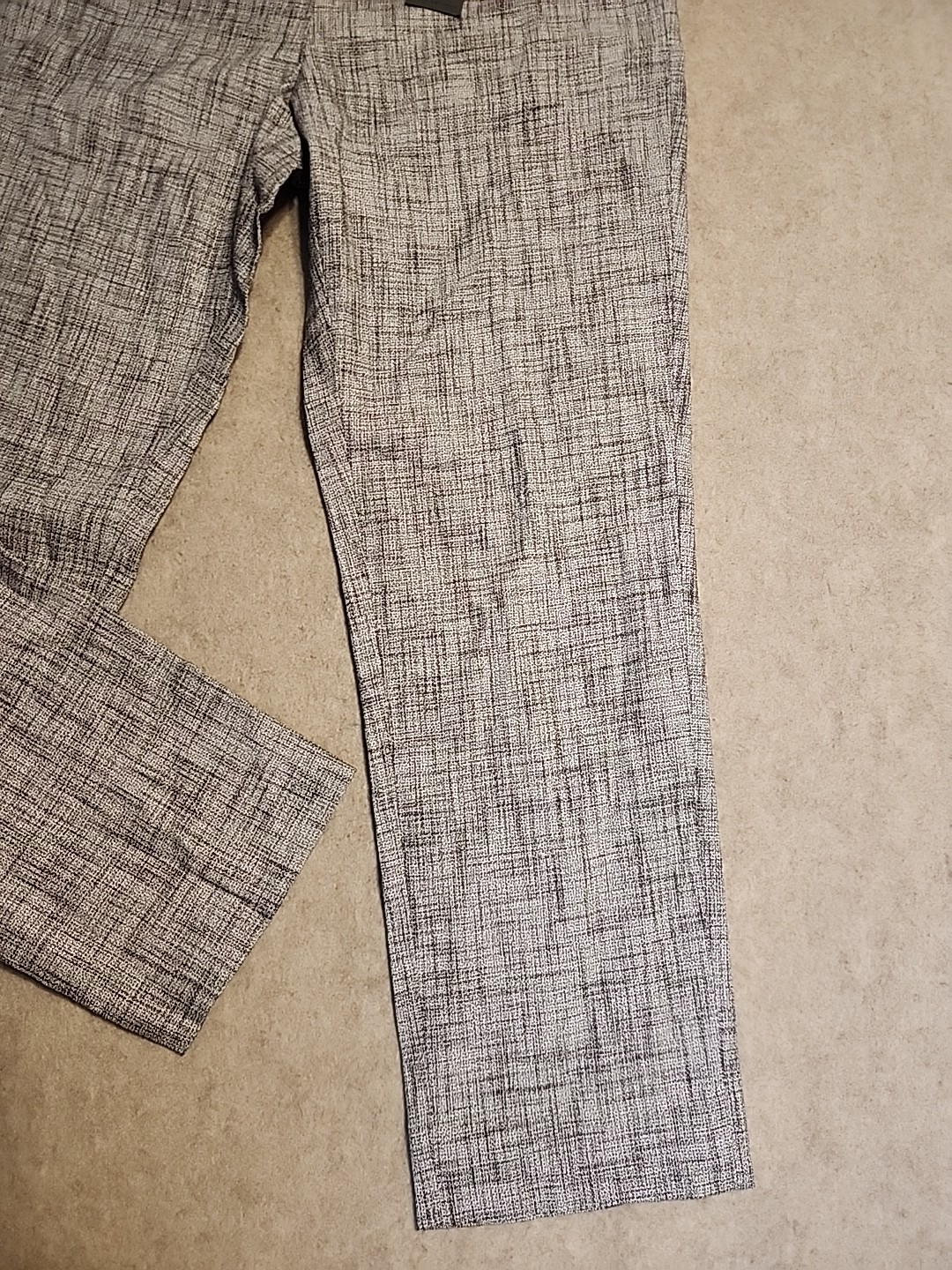NWT $598 John Varvatos Mercer Pants In hazelnut linen viscose blend sz 54 US 36